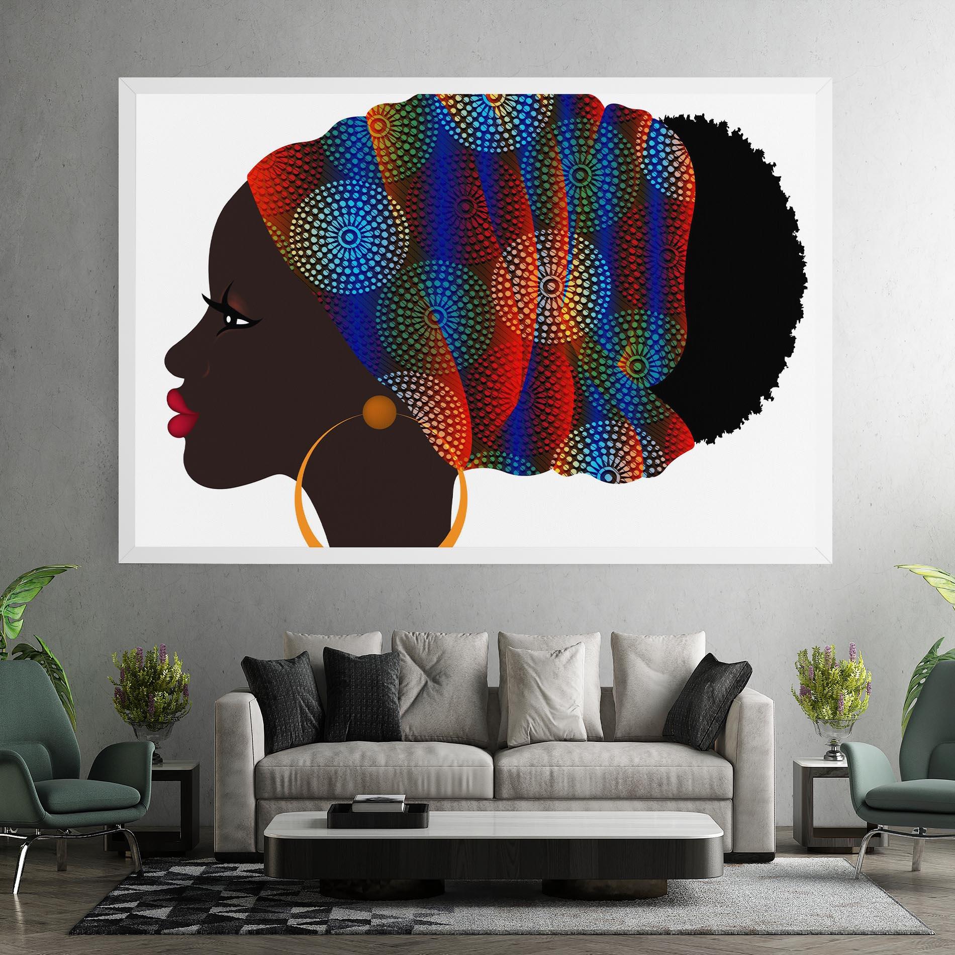 Tablou Canvas Afro Hairstyle mockup 7