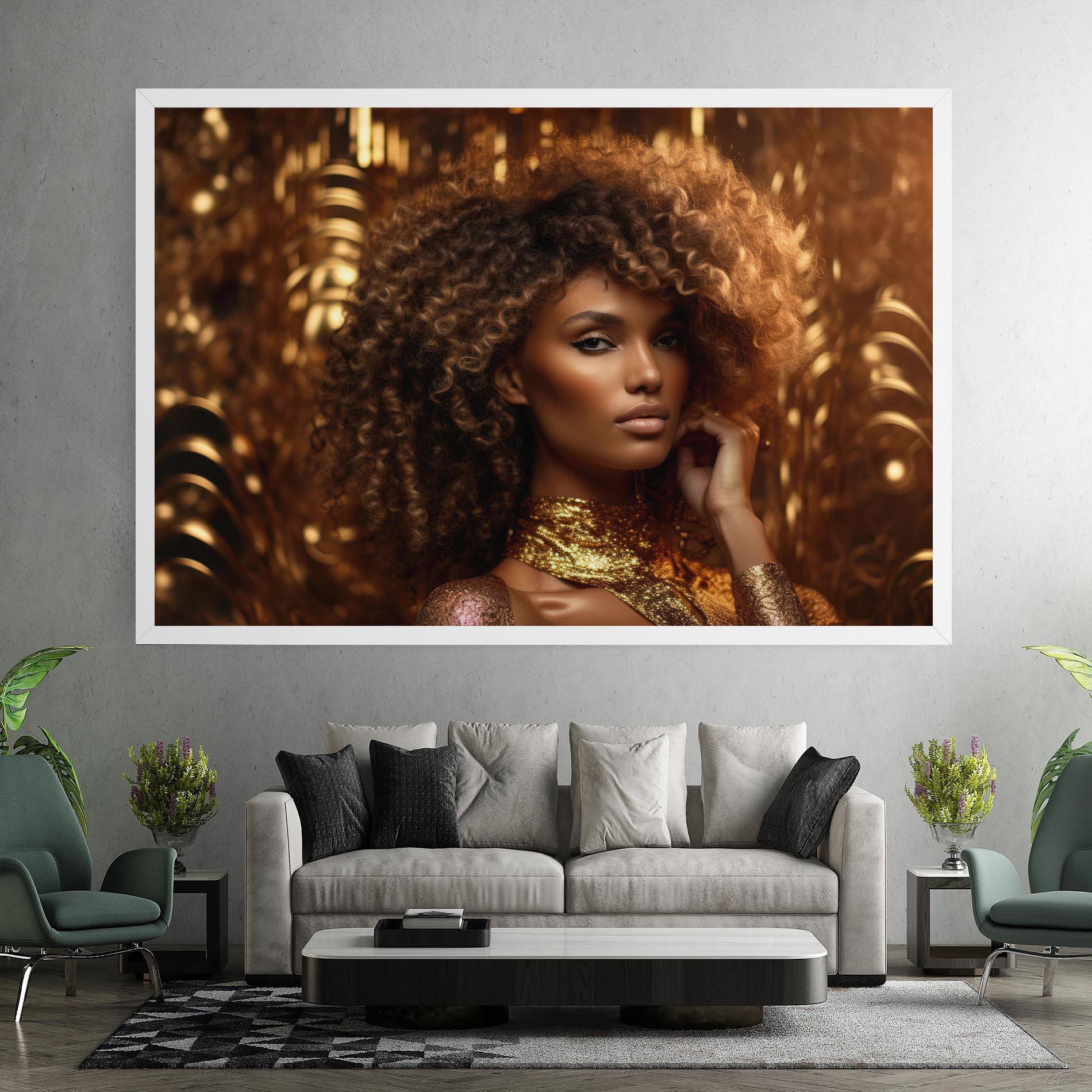 Tablou Canvas Radiant Bronze Goddess mockup 7