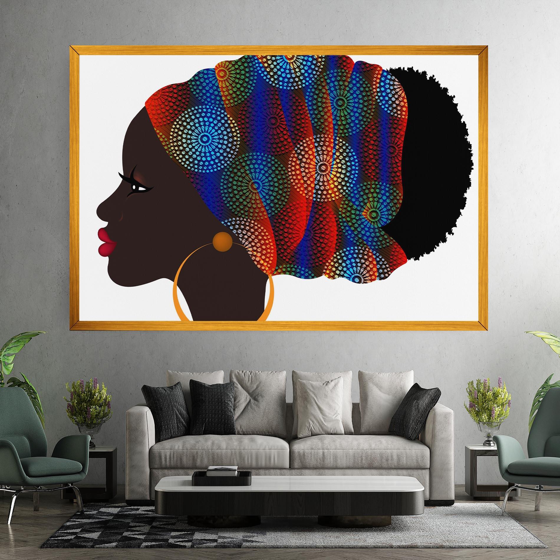 Tablou Canvas Afro Hairstyle mockup 7