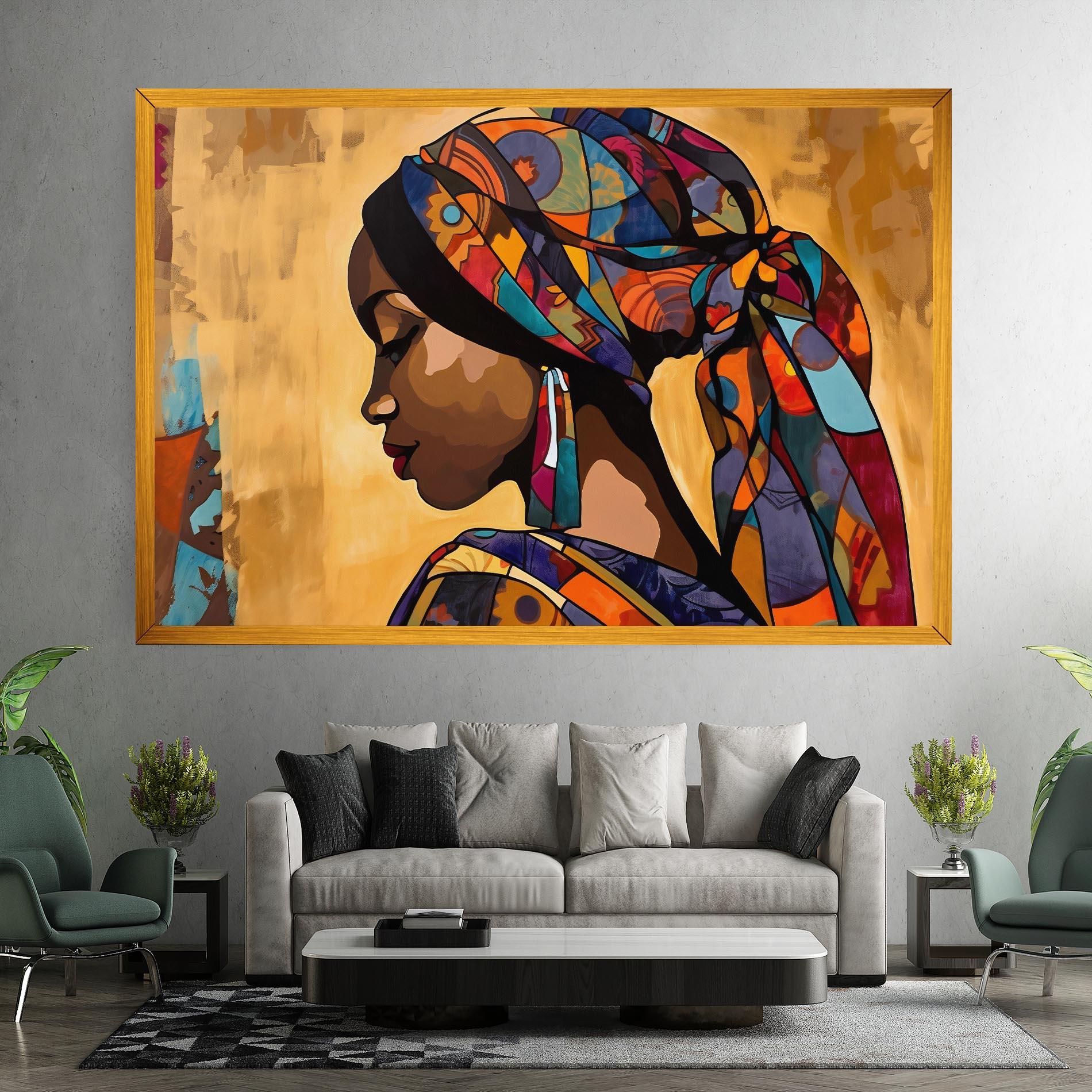 Tablou Canvas Headscarf Pretty Woman mockup 7