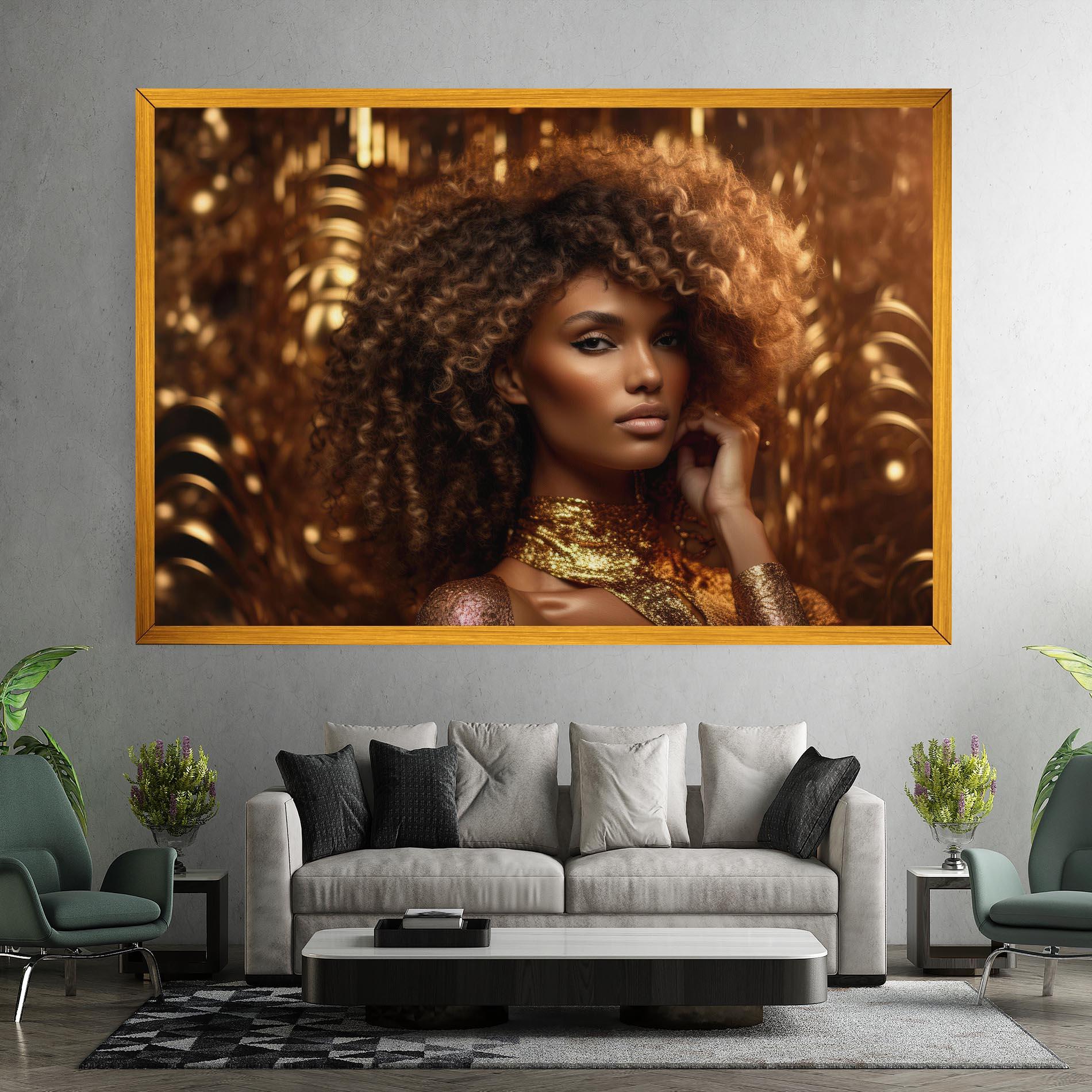 Tablou Canvas Radiant Bronze Goddess mockup 7