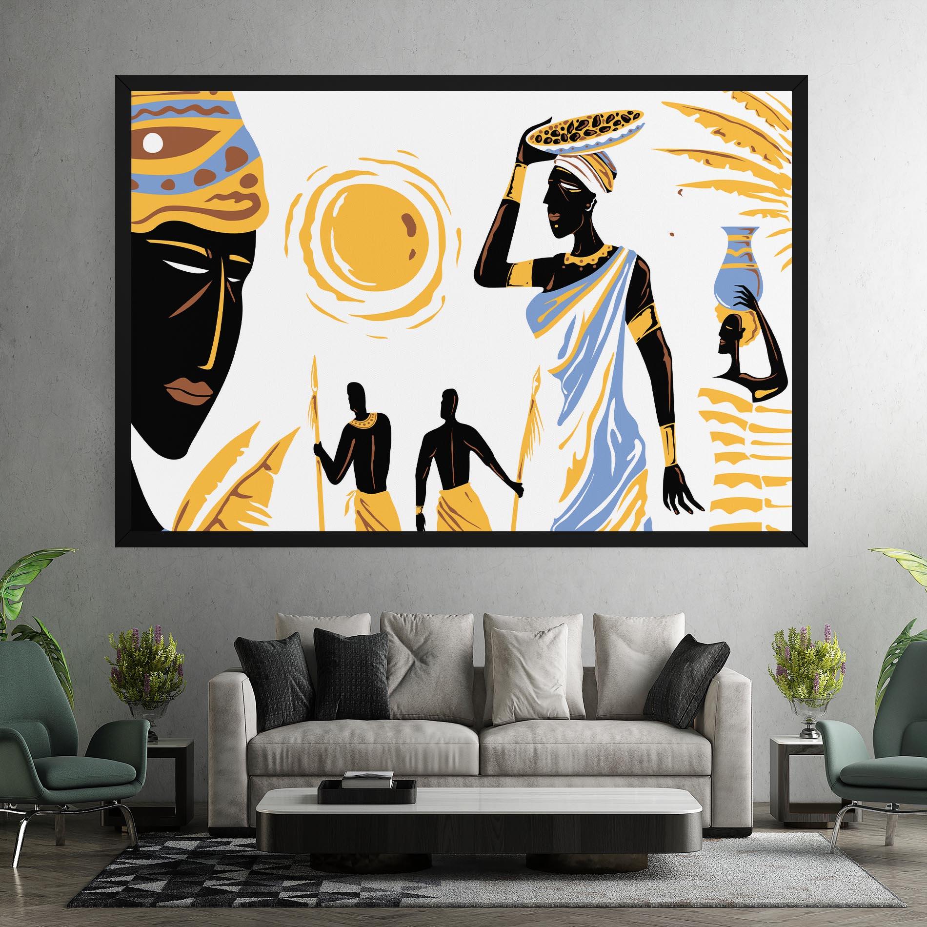 Tablou Canvas African Drawing mockup 7