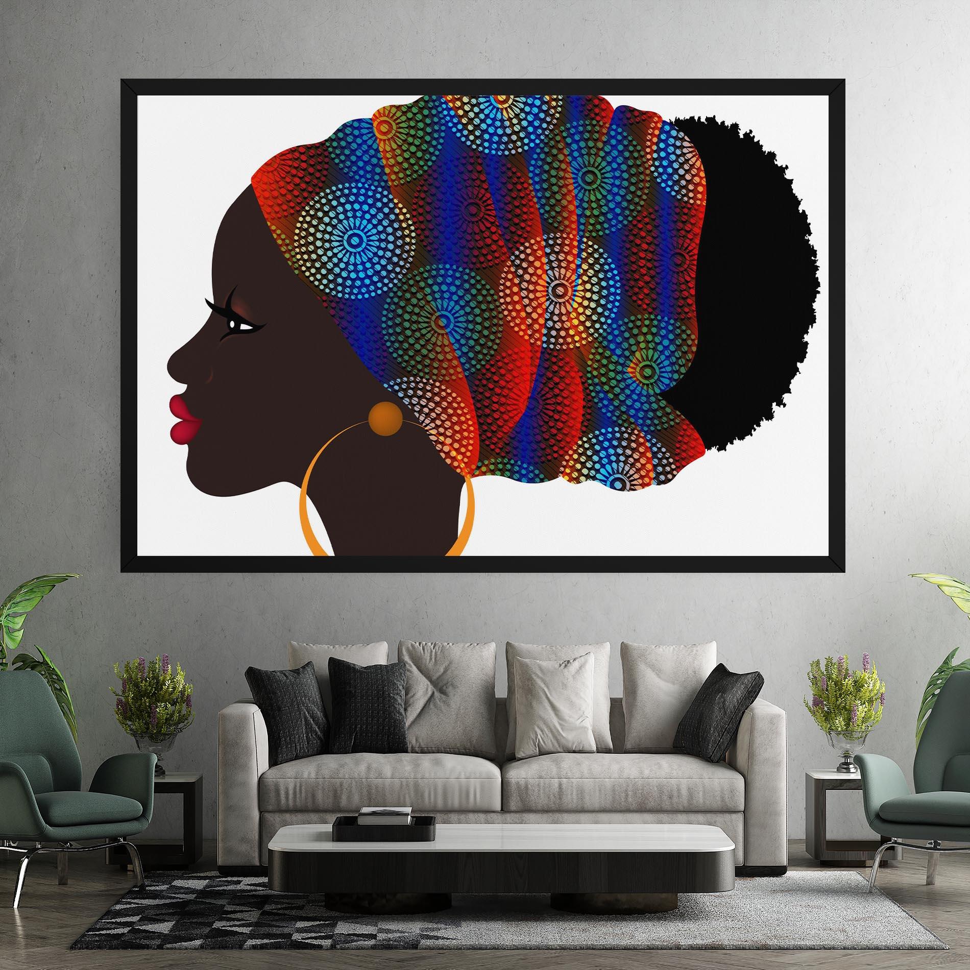 Tablou Canvas Afro Hairstyle mockup 7