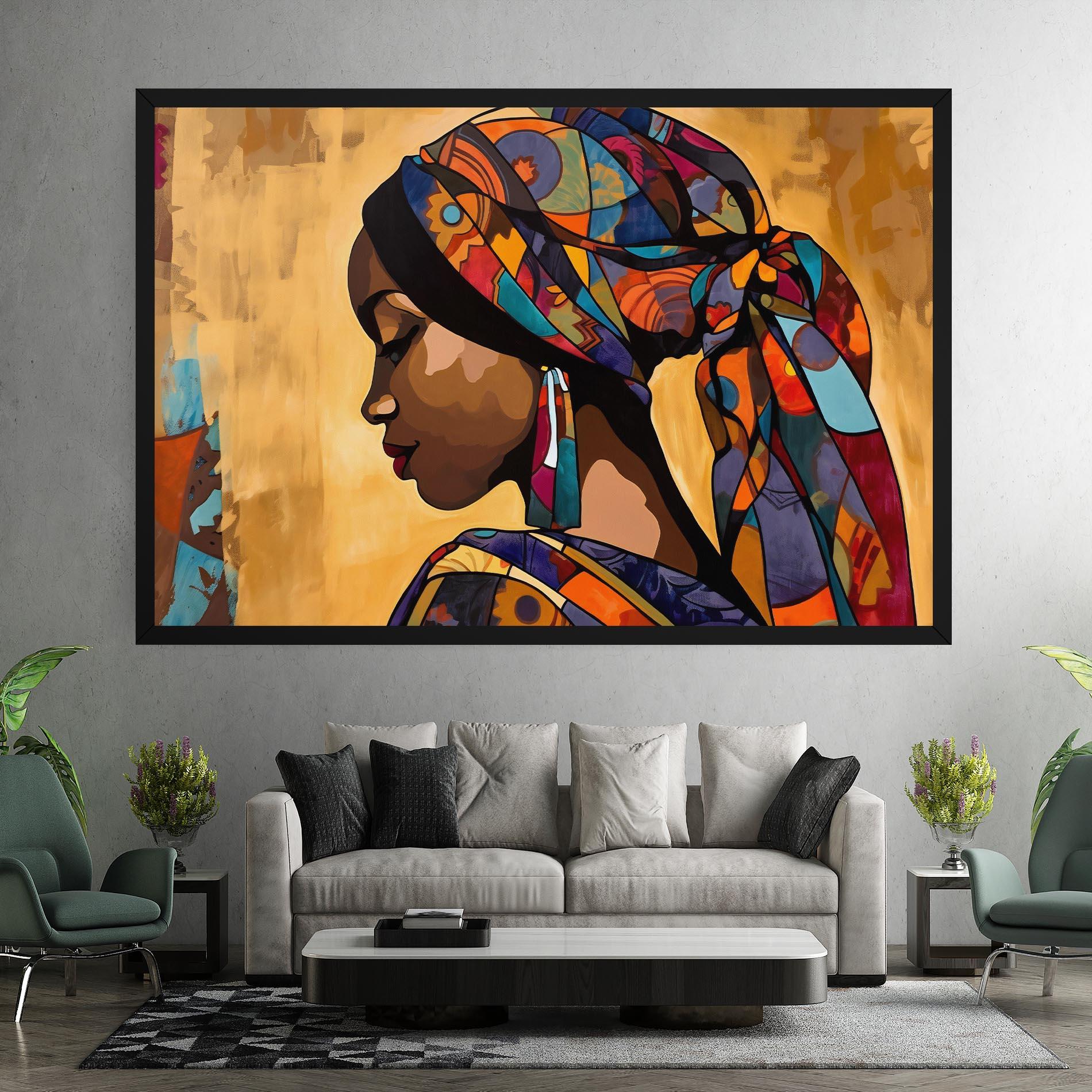 Tablou Canvas Headscarf Pretty Woman mockup 7