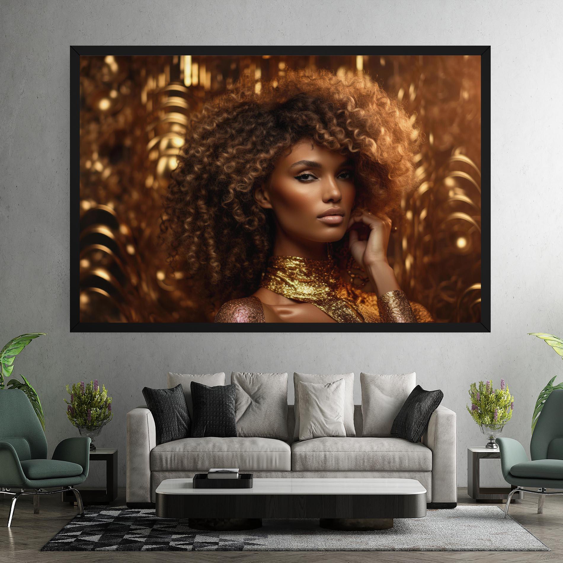 Tablou Canvas Radiant Bronze Goddess mockup 7