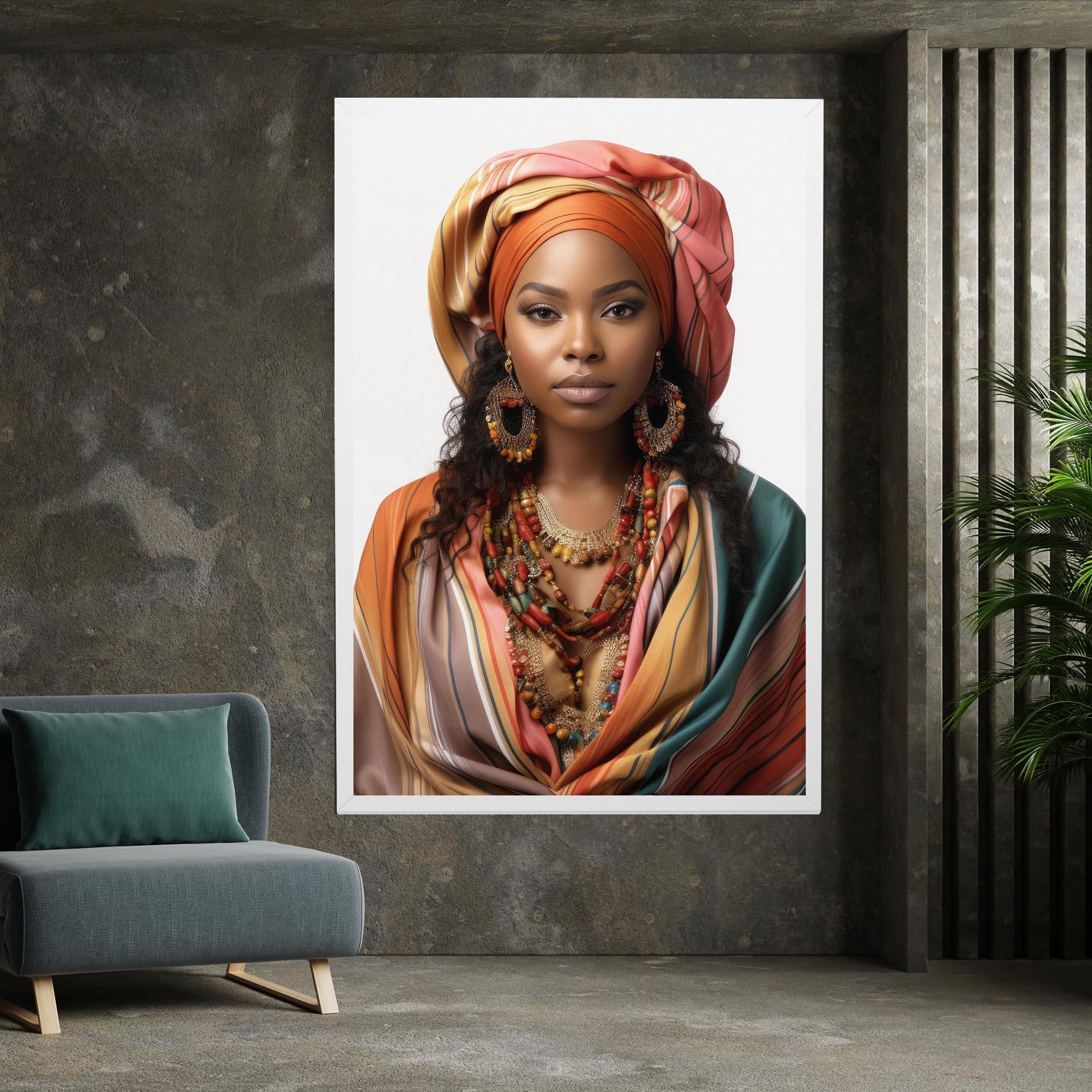 Tablou Canvas East African Woman mockup 7