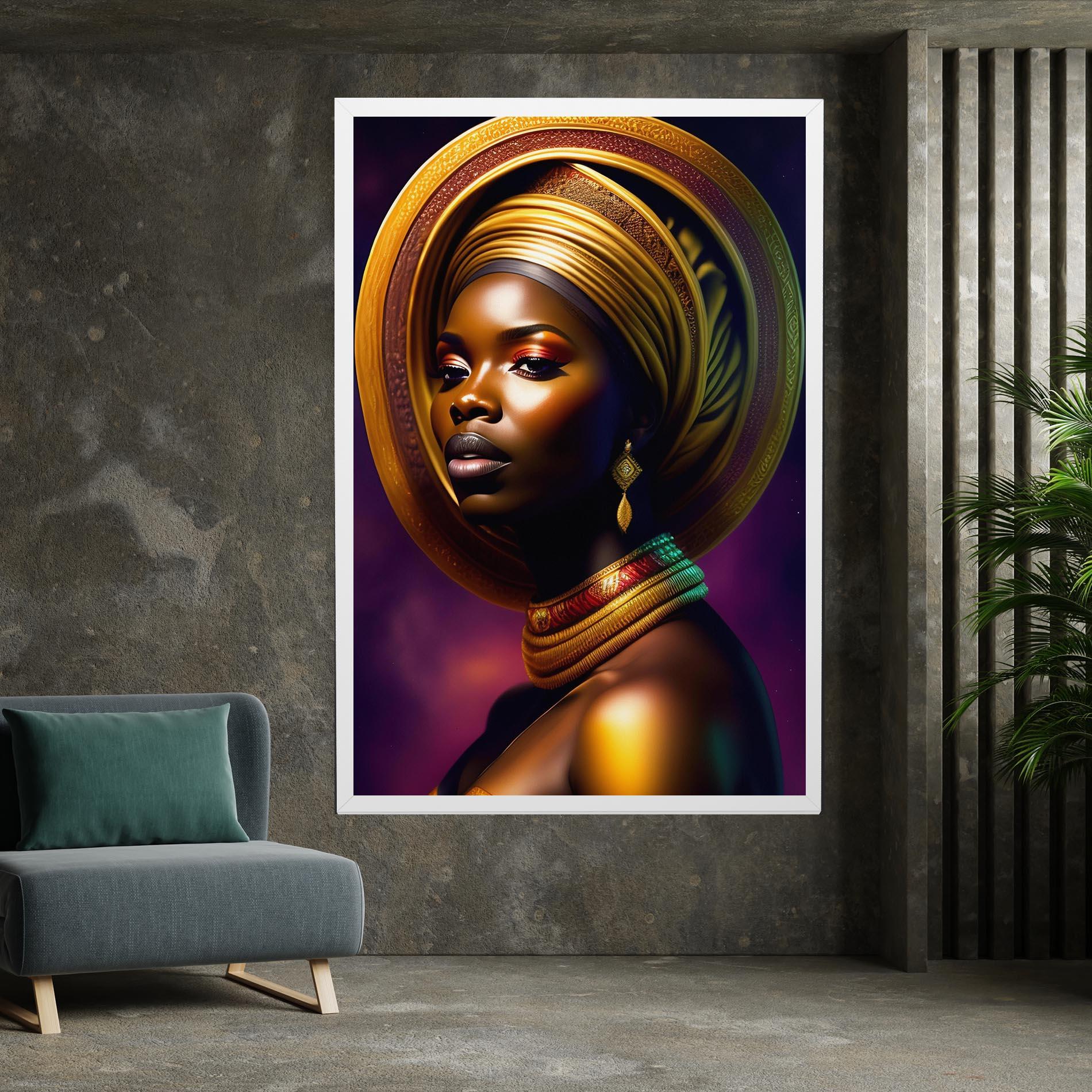 Tablou Canvas Golden Crown Woman mockup 7