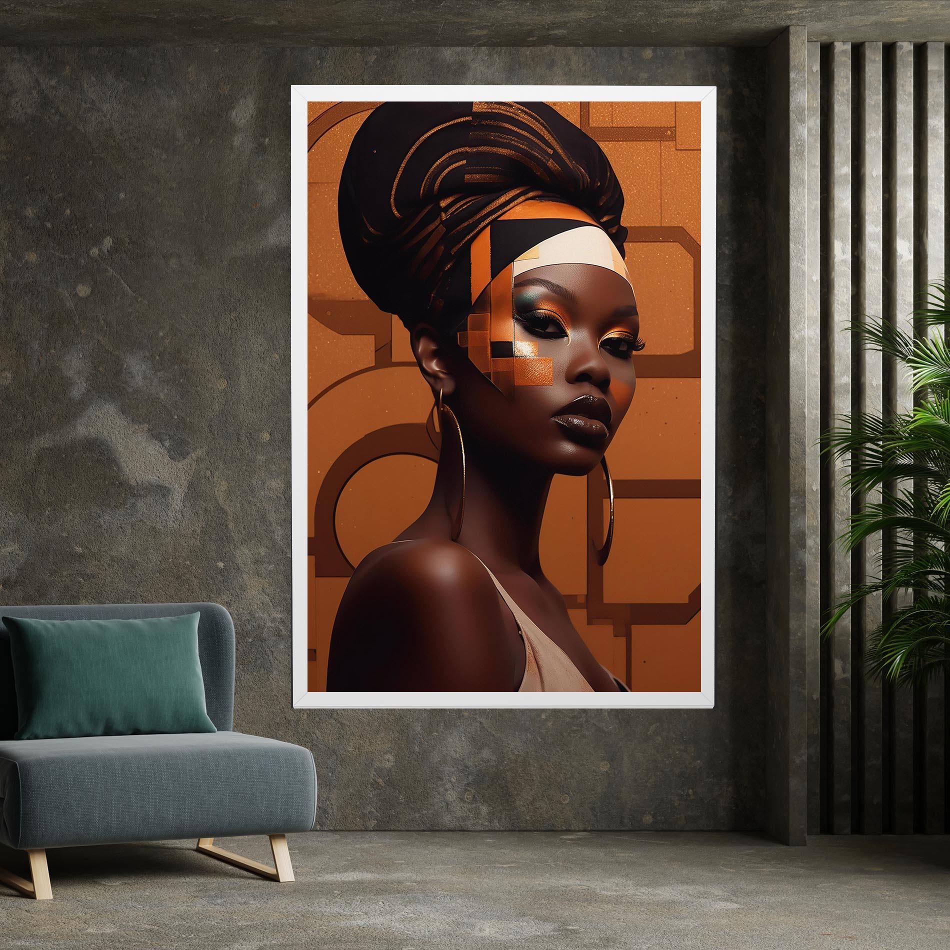 Tablou Canvas Interesting African Makeup mockup 7