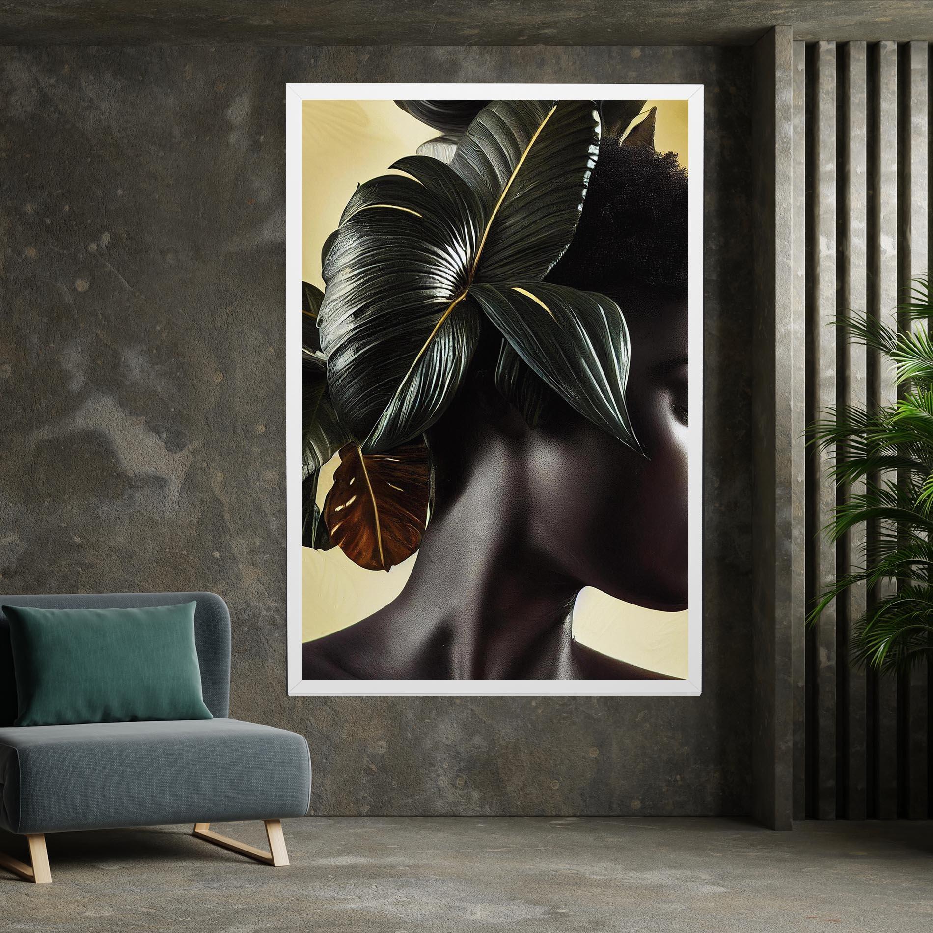 Tablou Canvas Leaf Woman mockup 7