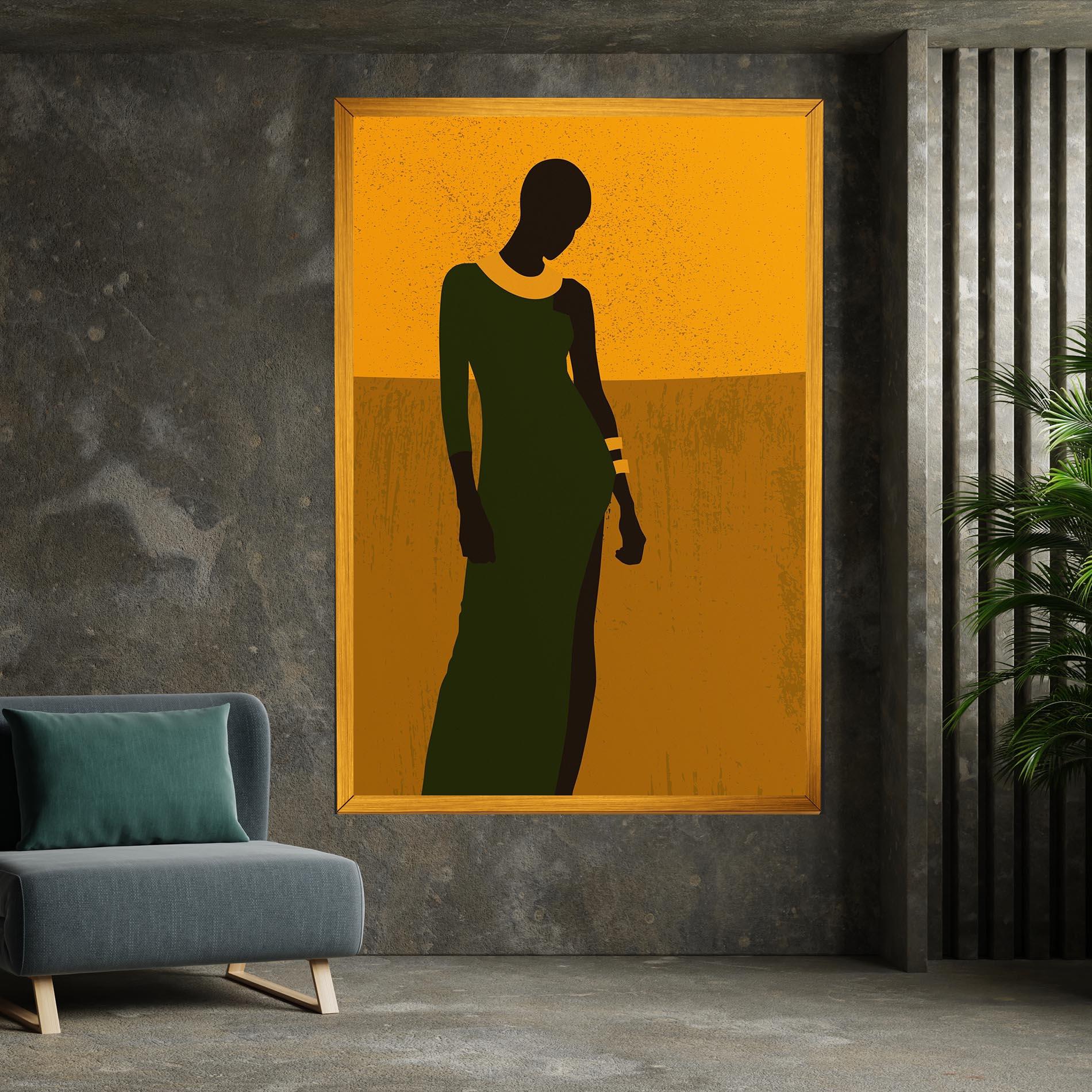 Tablou Canvas African Dress mockup 7