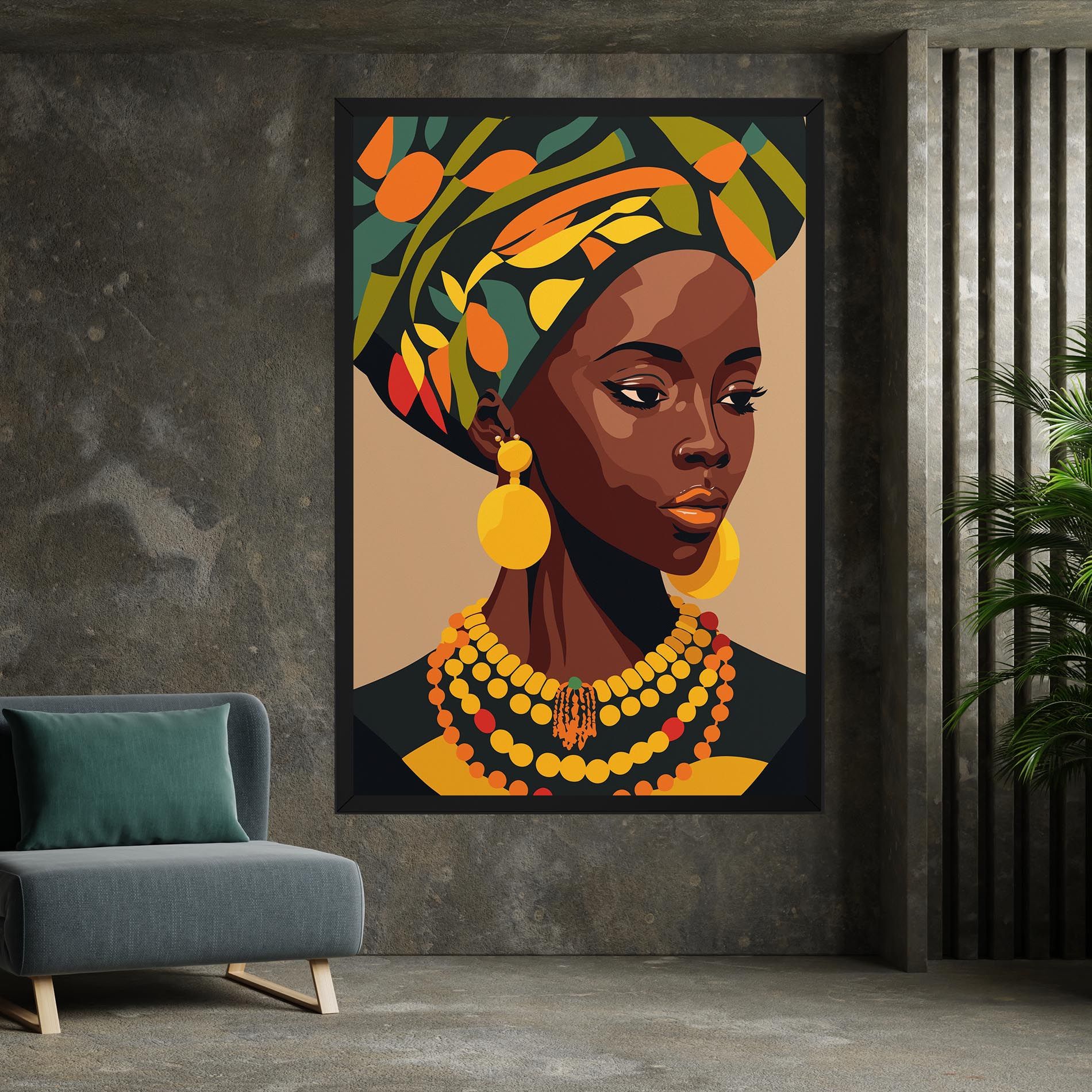 African Earrings mockup 7