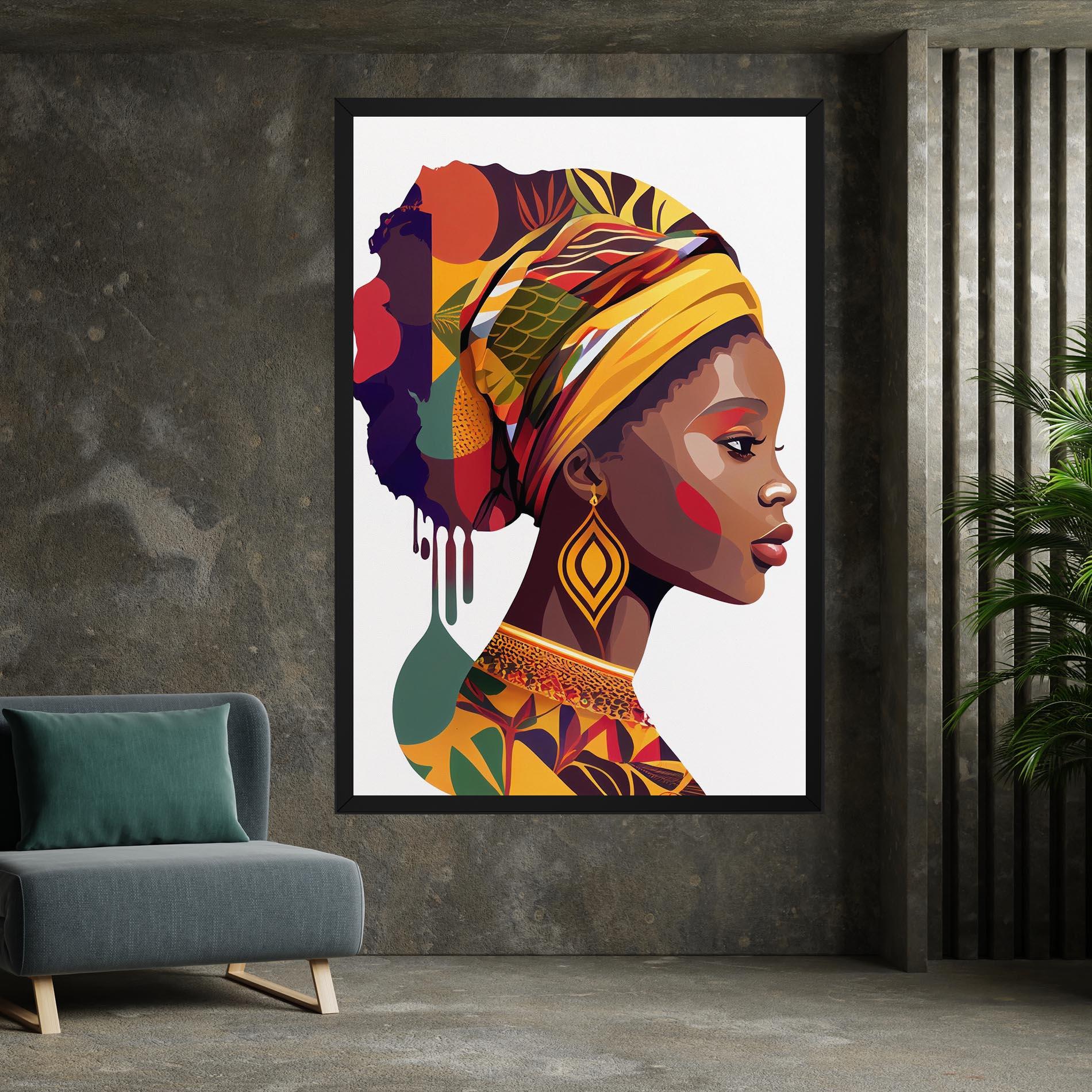Tablou Canvas Colorful African mockup 7
