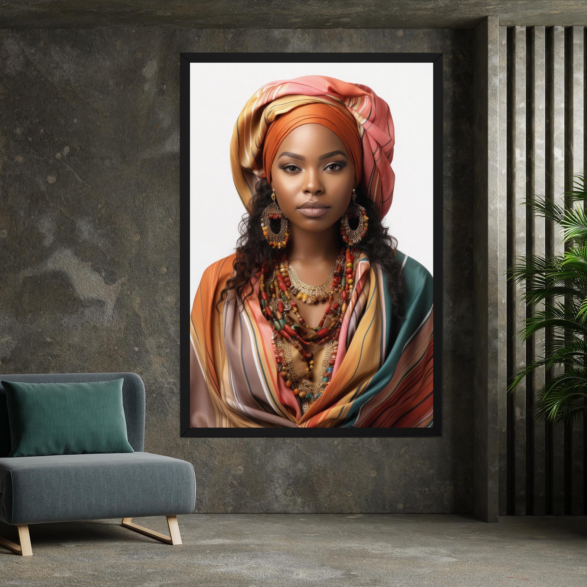 Tablou Canvas East African Woman mockup 7