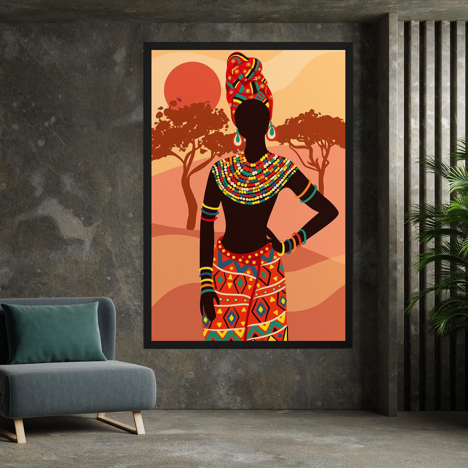 Tablou Canvas Ethnic African Color mockup 7