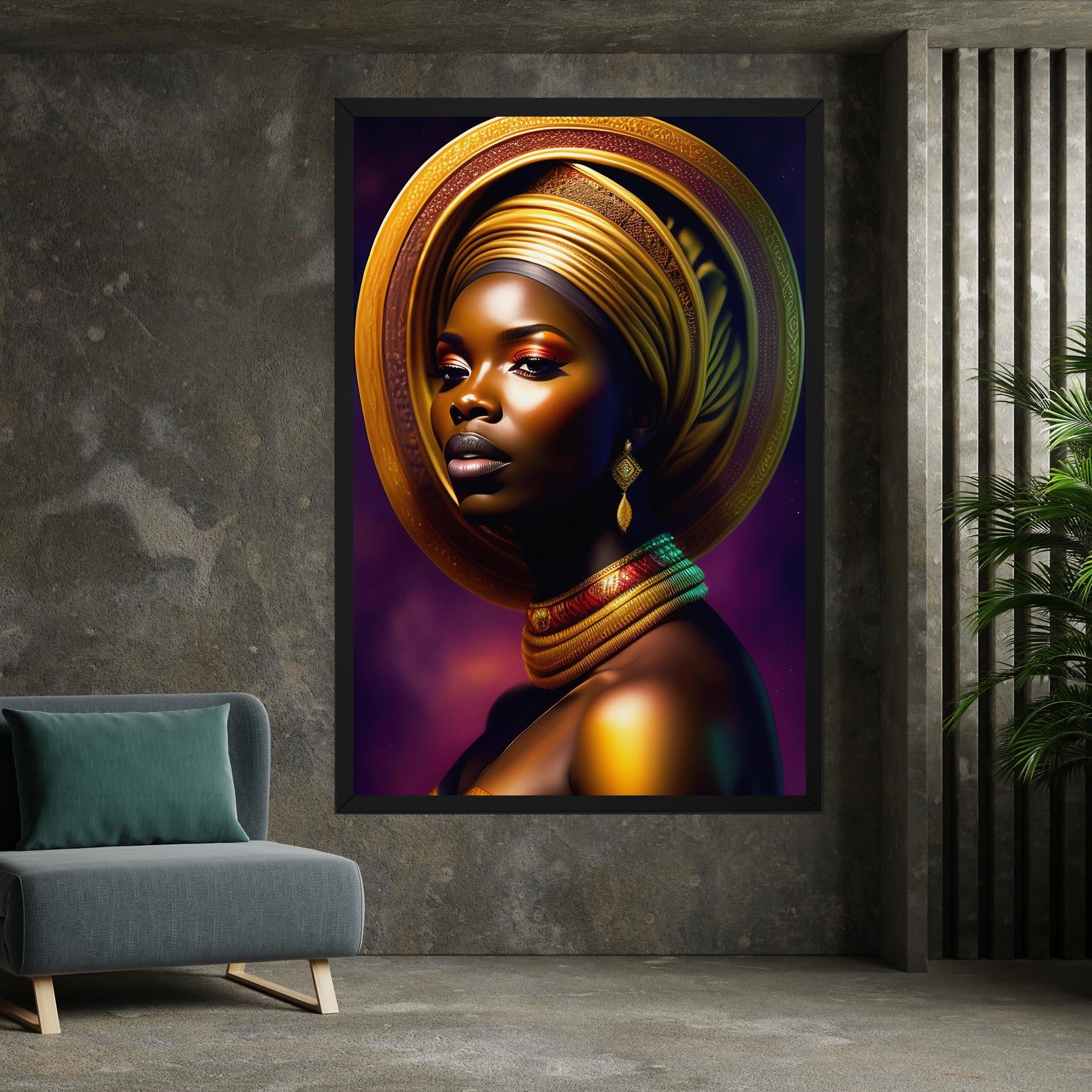 Tablou Canvas Golden Crown Woman mockup 7