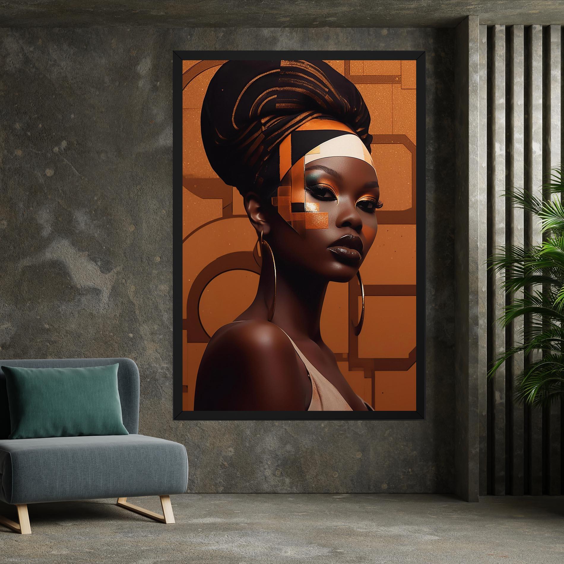Tablou Canvas Interesting African Makeup mockup 7
