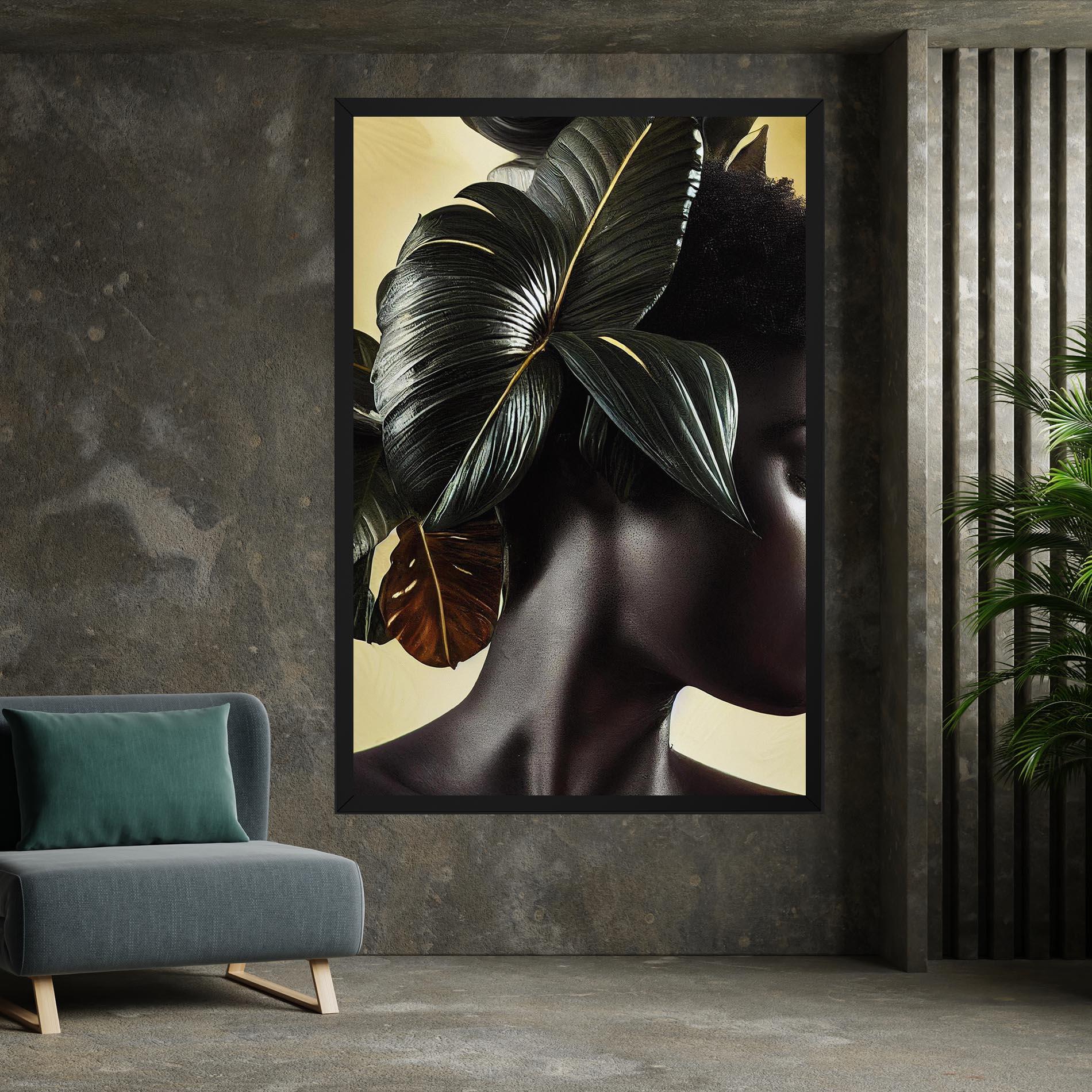 Tablou Canvas Leaf Woman mockup 7