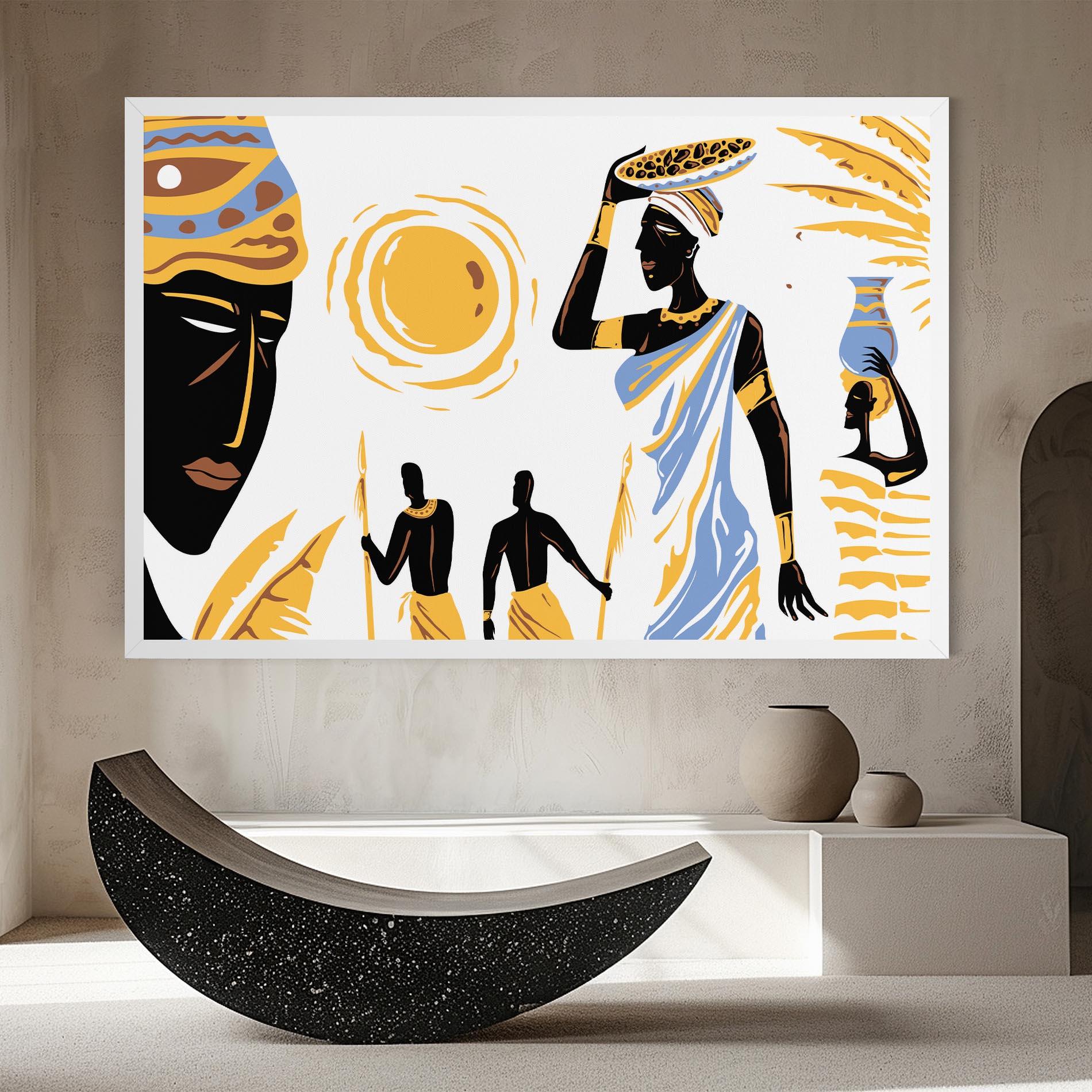 Tablou Canvas African Drawing mockup 8