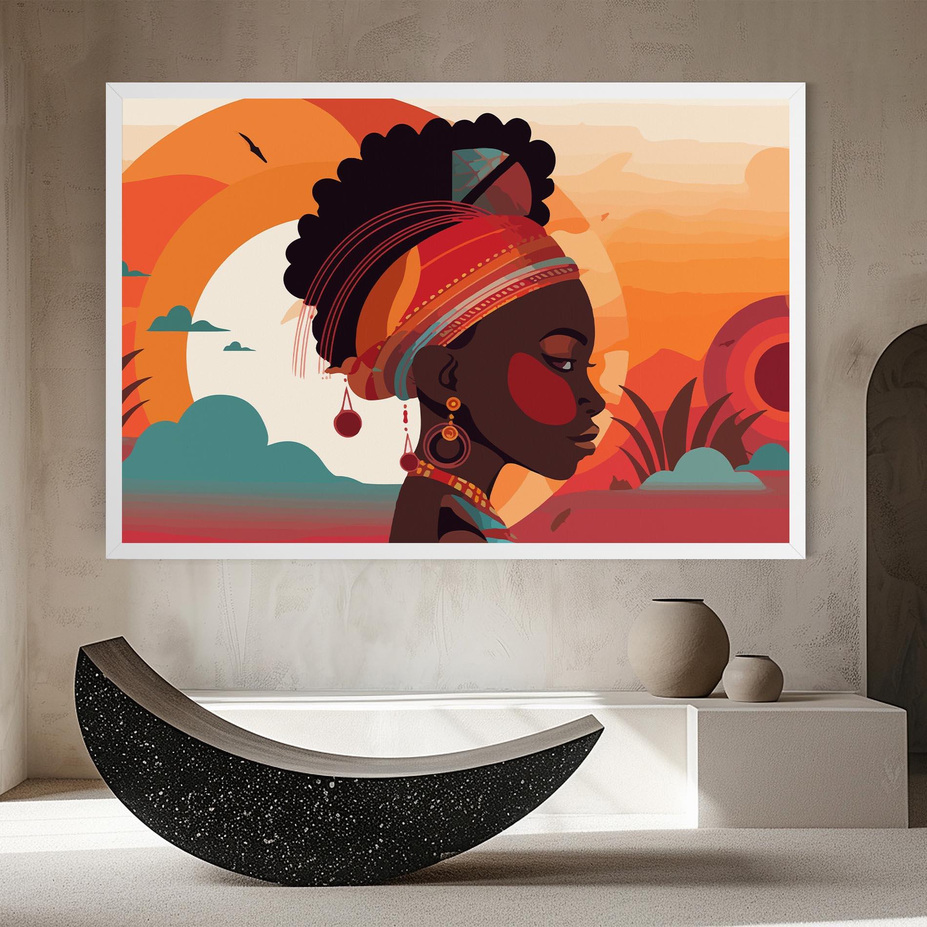 Tablou Canvas African Lady Art mockup 8