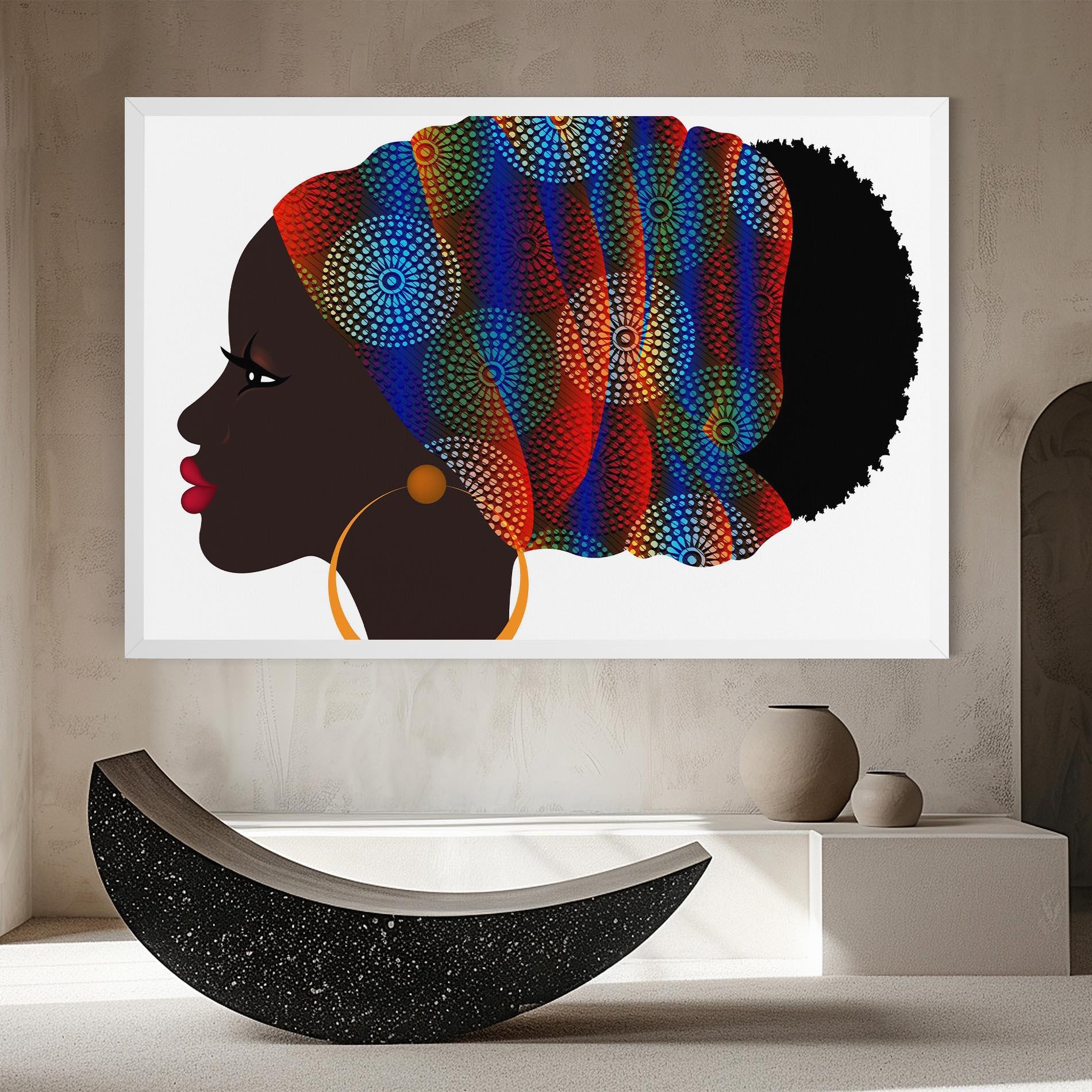 Tablou Canvas Afro Hairstyle mockup 8