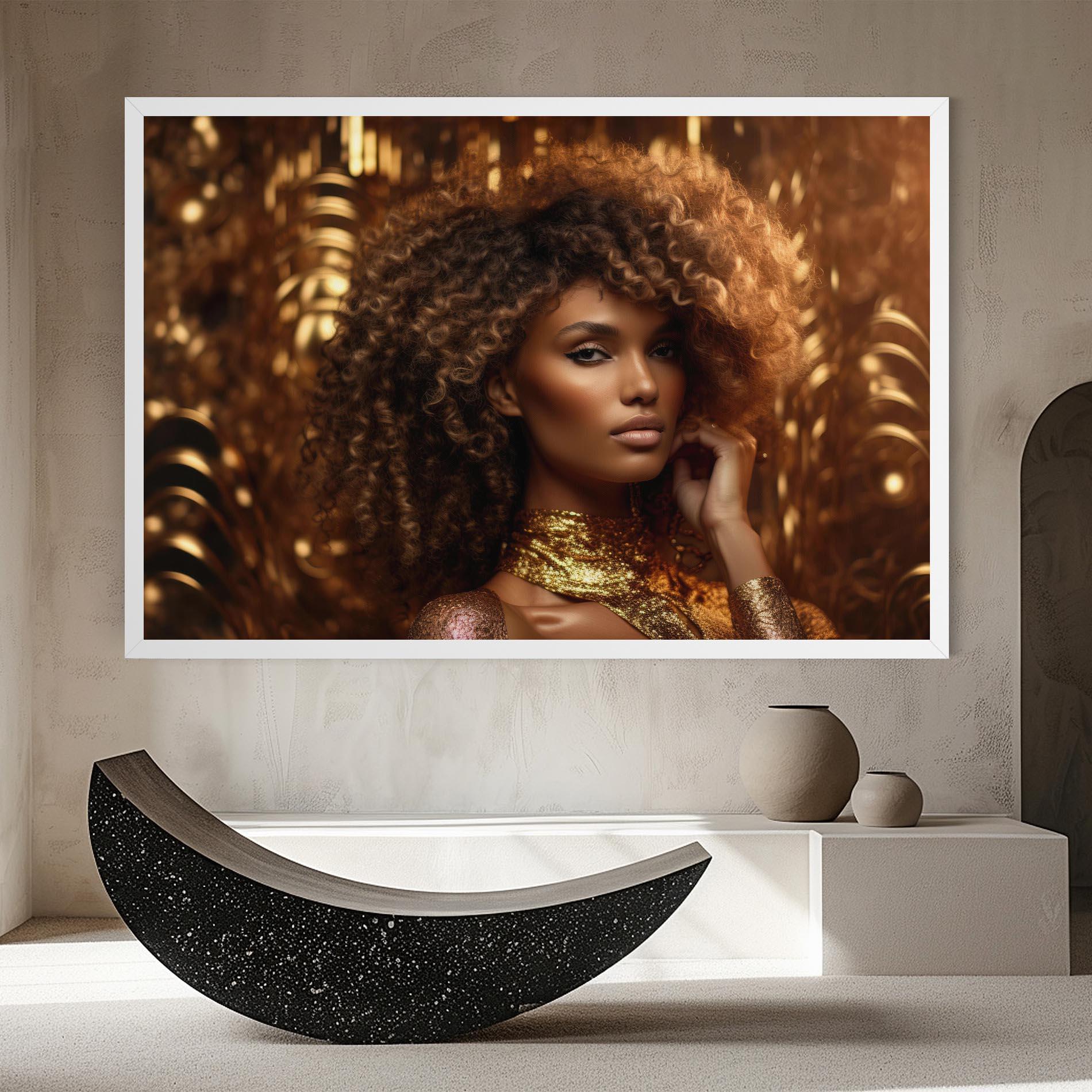 Tablou Canvas Radiant Bronze Goddess mockup 8