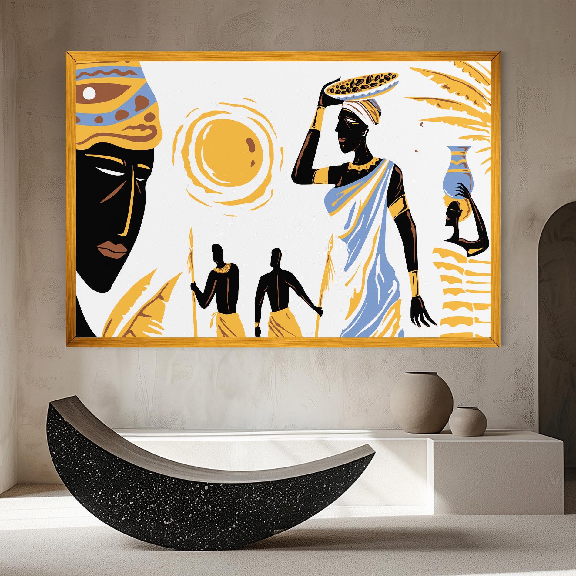 Tablou Canvas African Drawing mockup 8