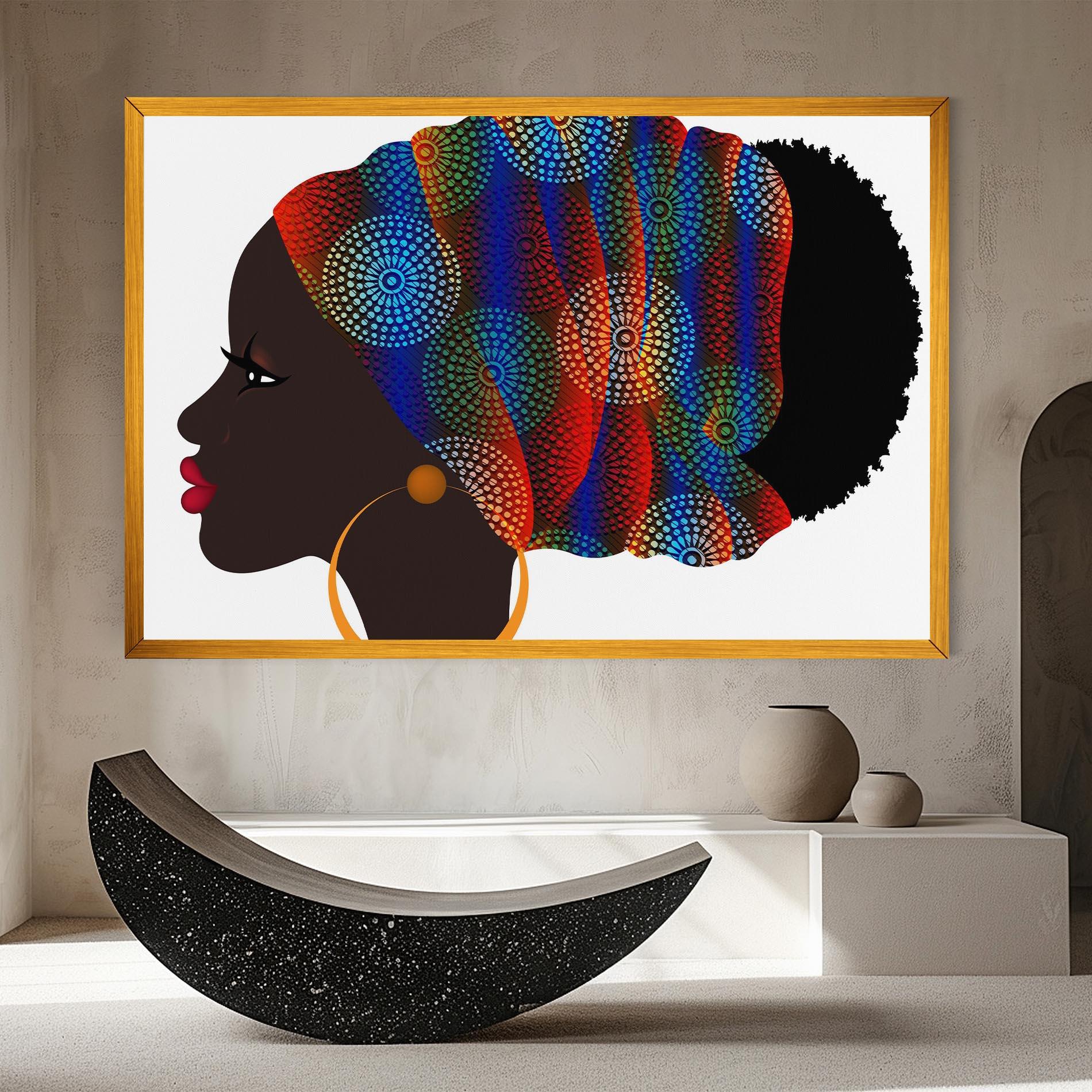 Tablou Canvas Afro Hairstyle mockup 8