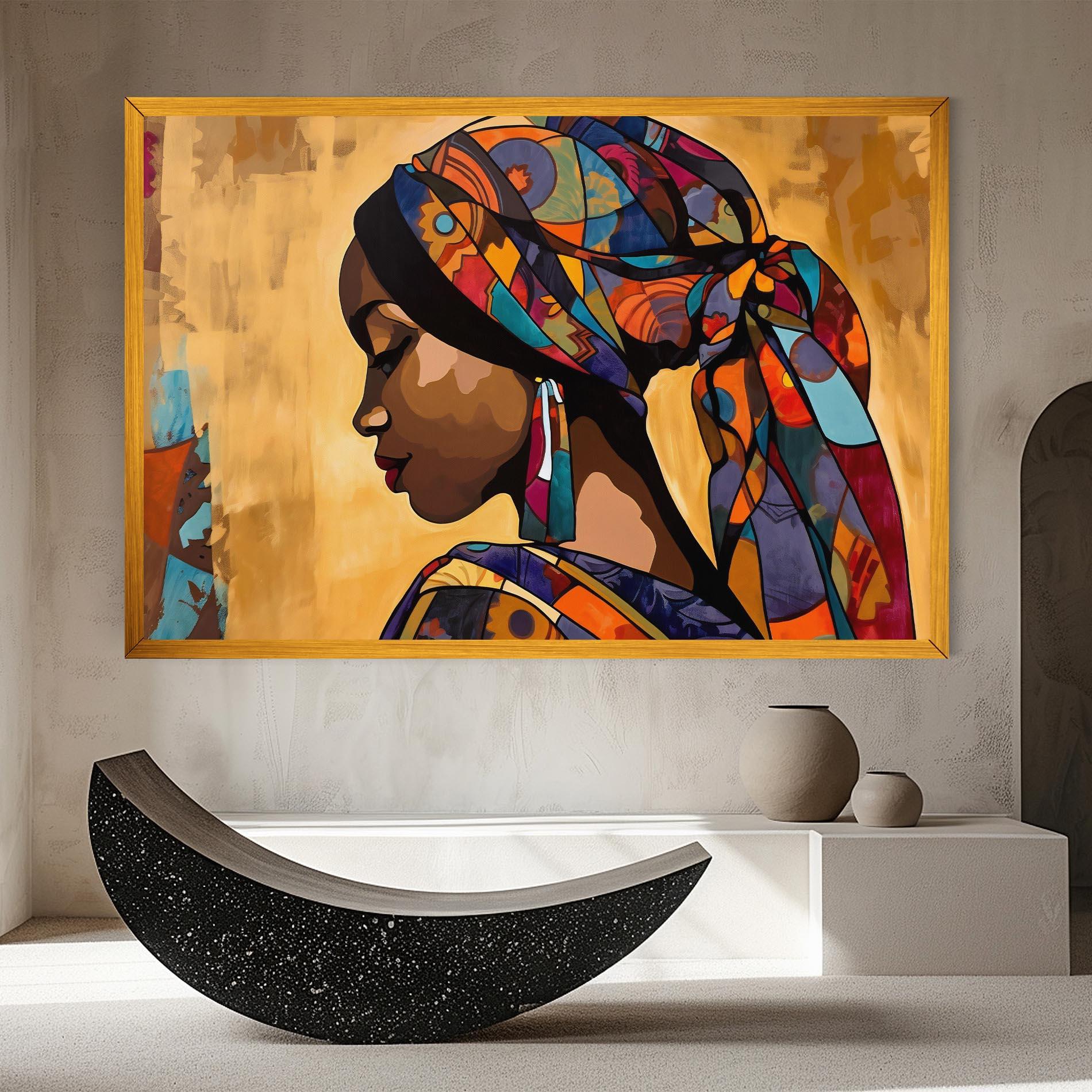 Tablou Canvas Headscarf Pretty Woman mockup 8