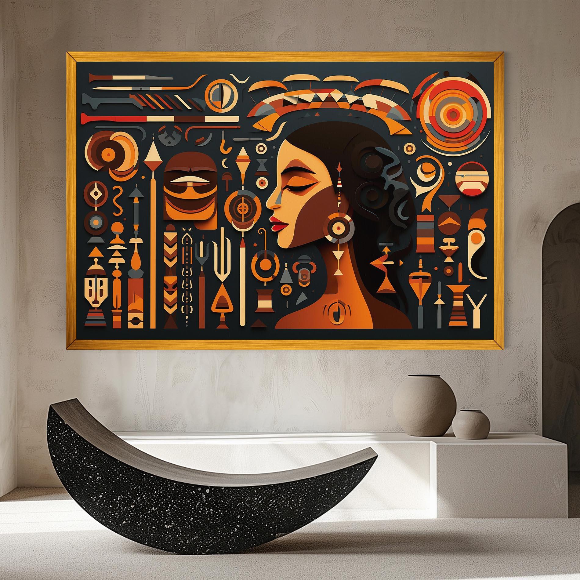 Tablou Canvas Old Cultural Elements mockup 8