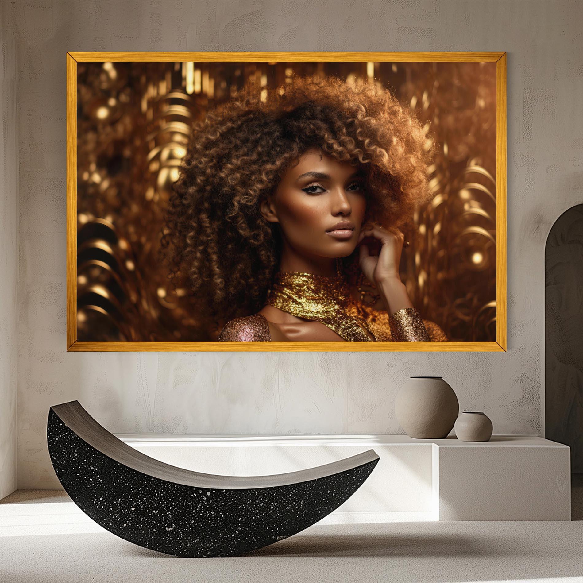 Tablou Canvas Radiant Bronze Goddess mockup 8