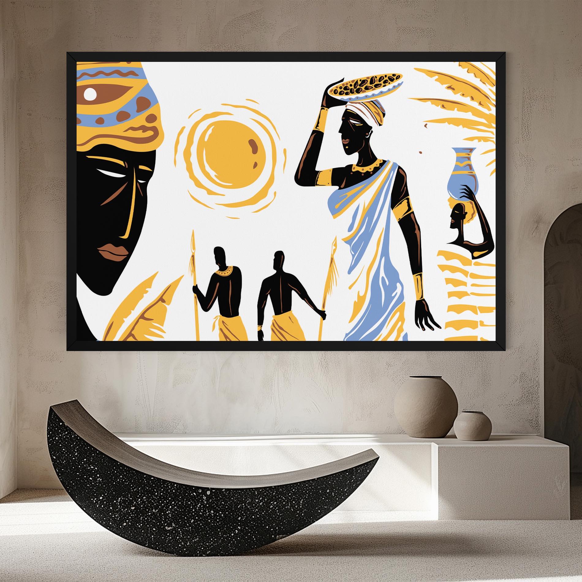 Tablou Canvas African Drawing mockup 8