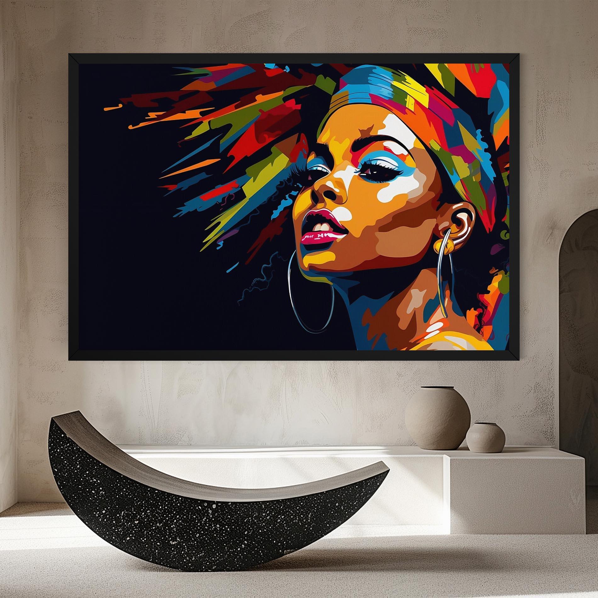Tablou Canvas African Woman Portrait mockup 8