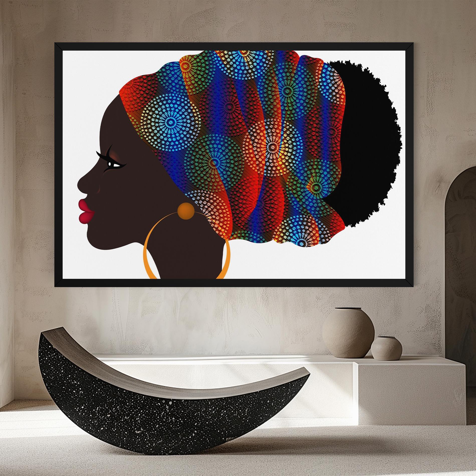 Tablou Canvas Afro Hairstyle mockup 8