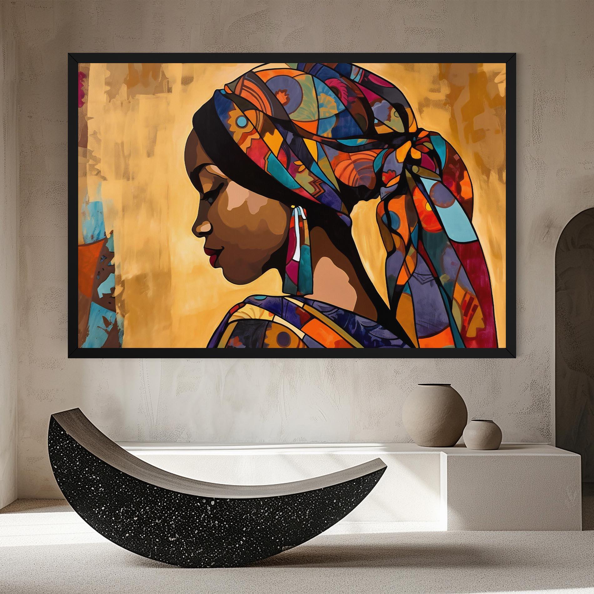 Tablou Canvas Headscarf Pretty Woman mockup 8