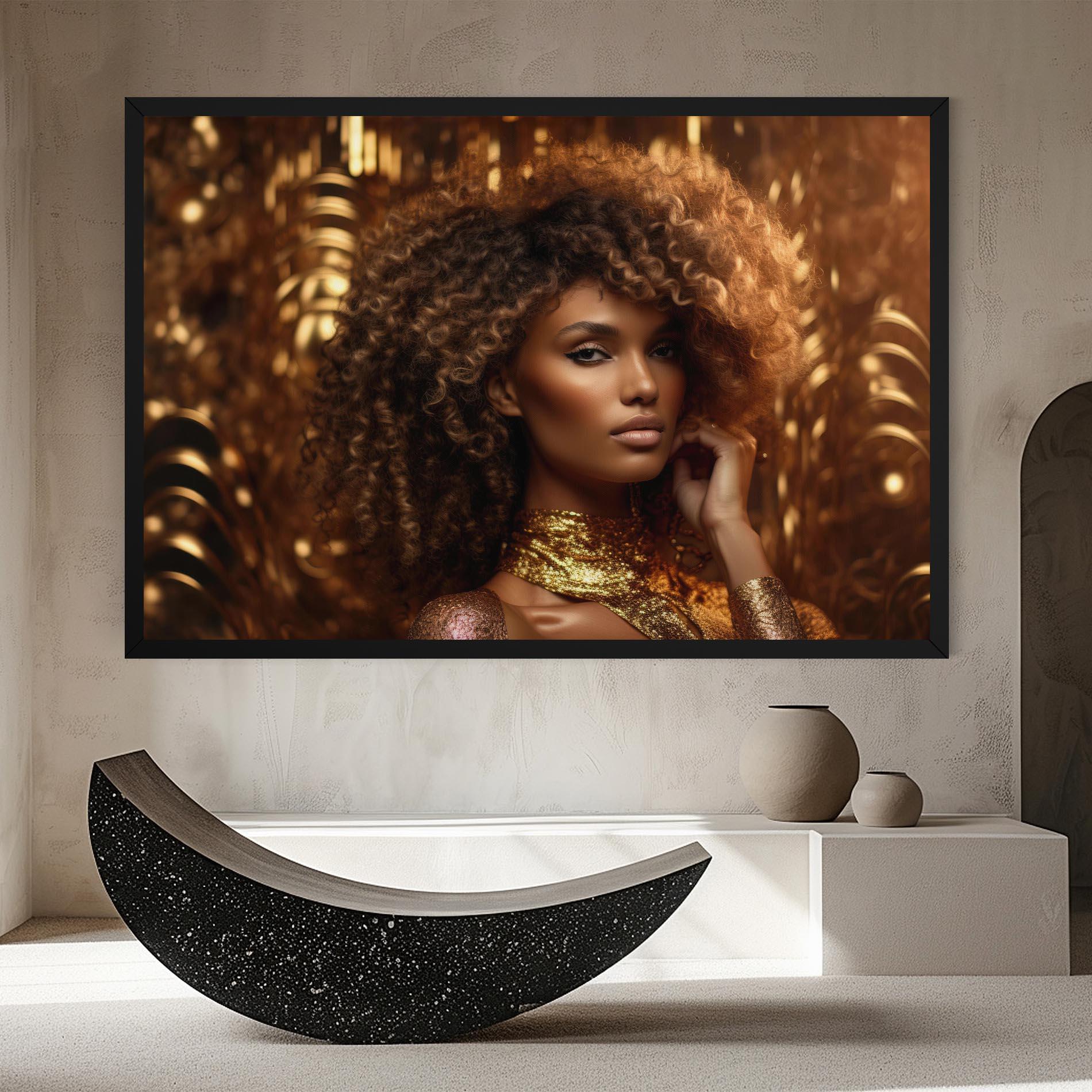 Tablou Canvas Radiant Bronze Goddess mockup 8