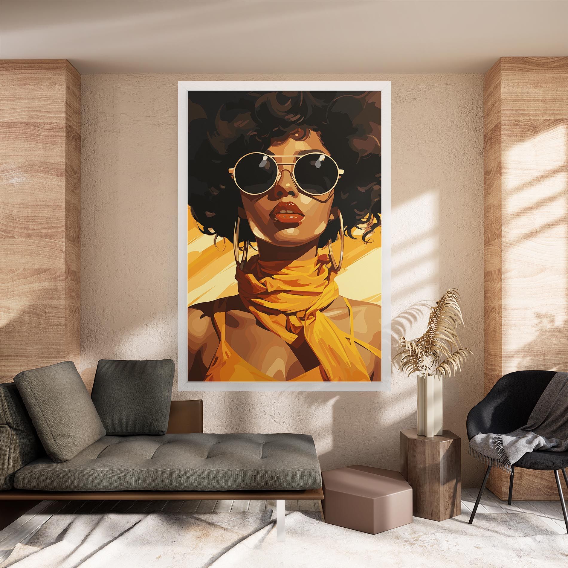 African Yellow Woman mockup 8