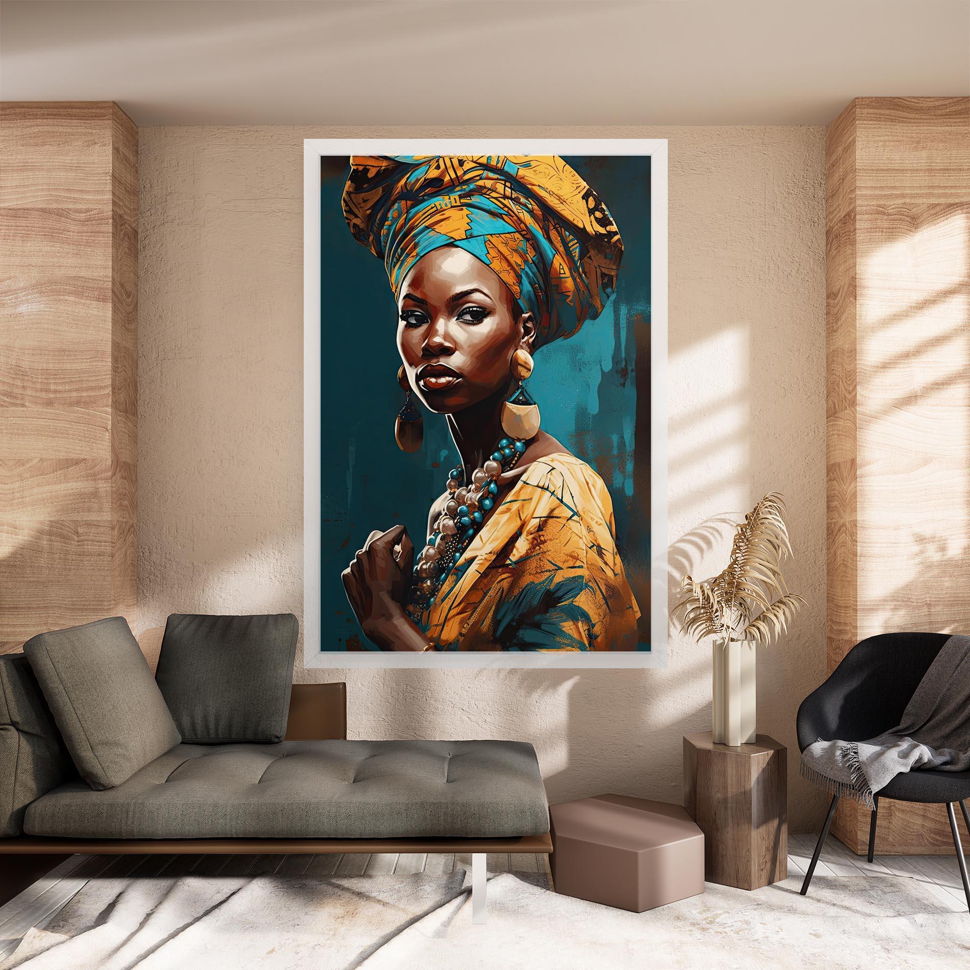 Tablou Canvas Azure Chic Woman mockup 8