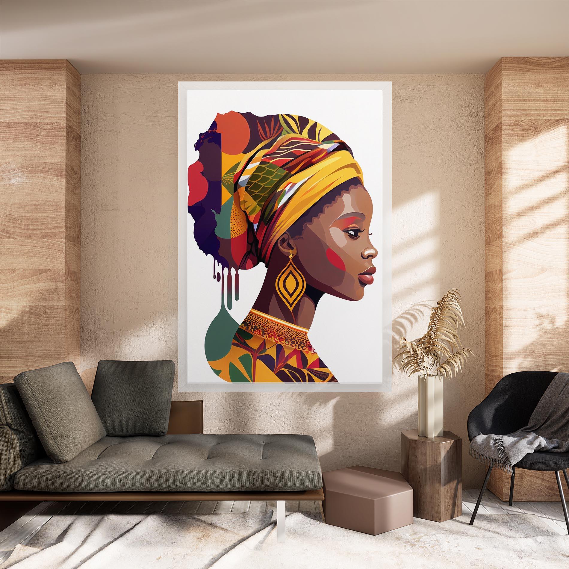 Tablou Canvas Colorful African mockup 8
