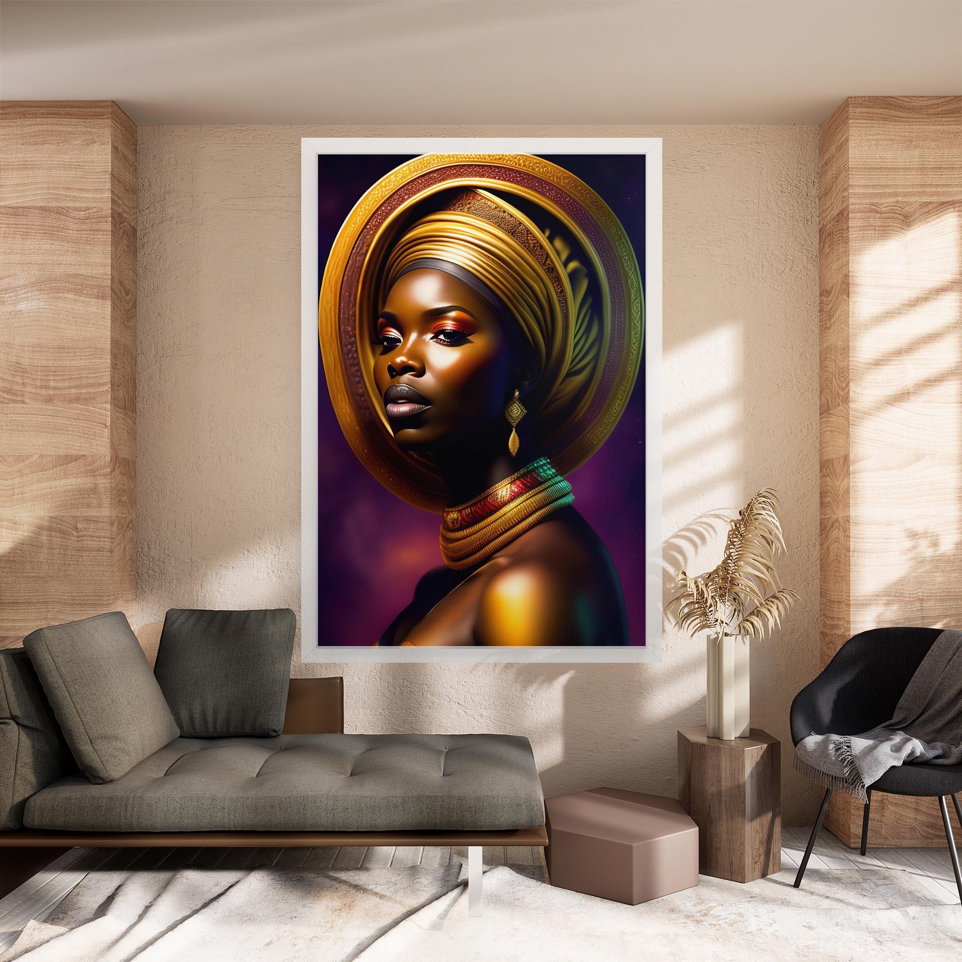 Tablou Canvas Golden Crown Woman mockup 8