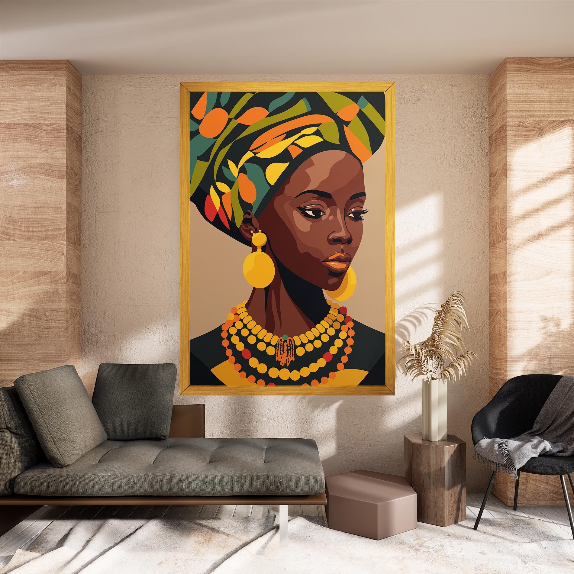 African Earrings mockup 8