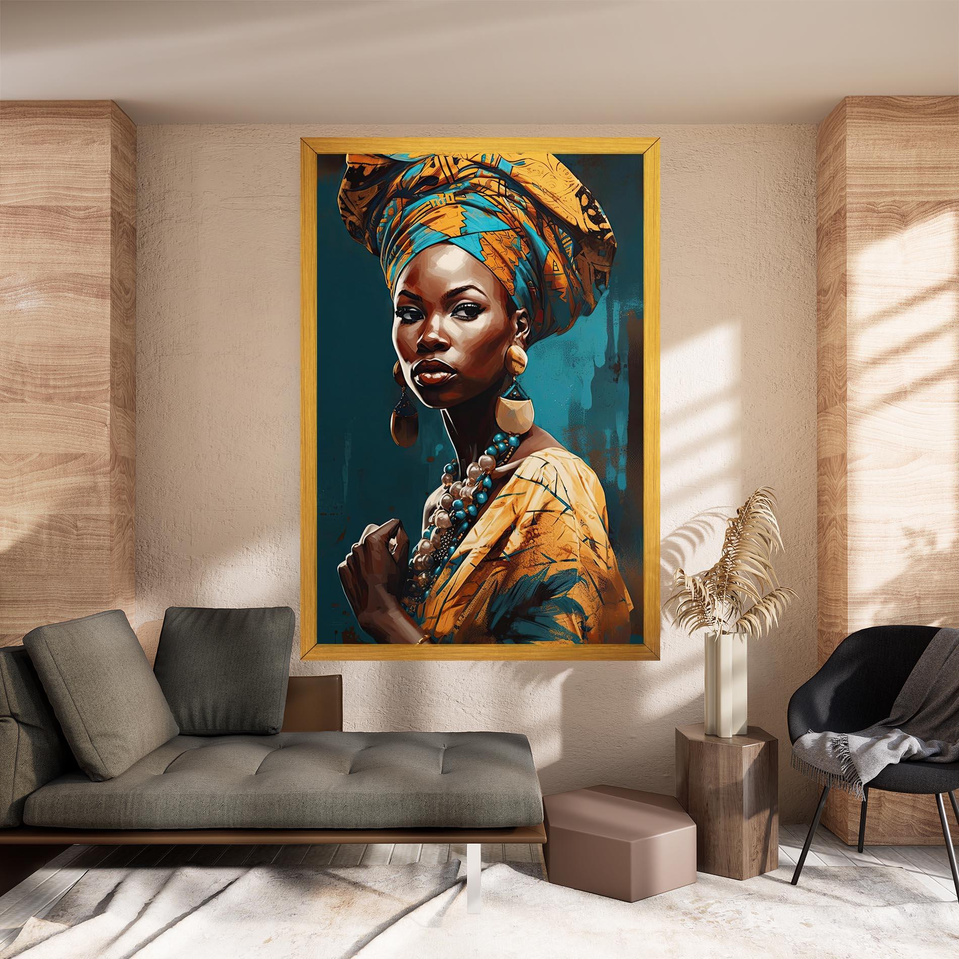 Tablou Canvas Azure Chic Woman mockup 8