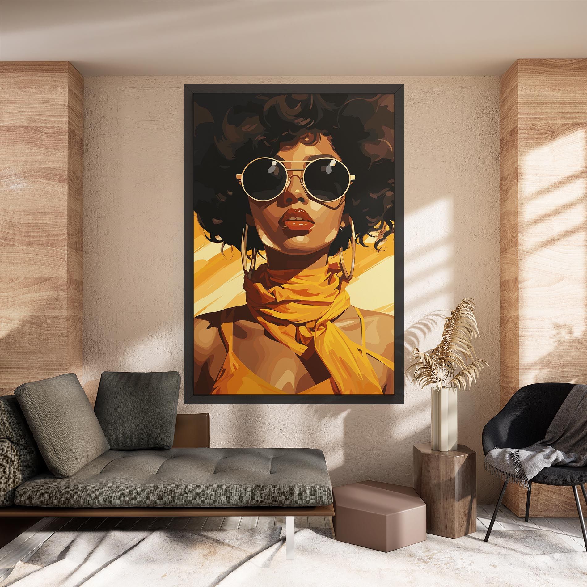African Yellow Woman mockup 8