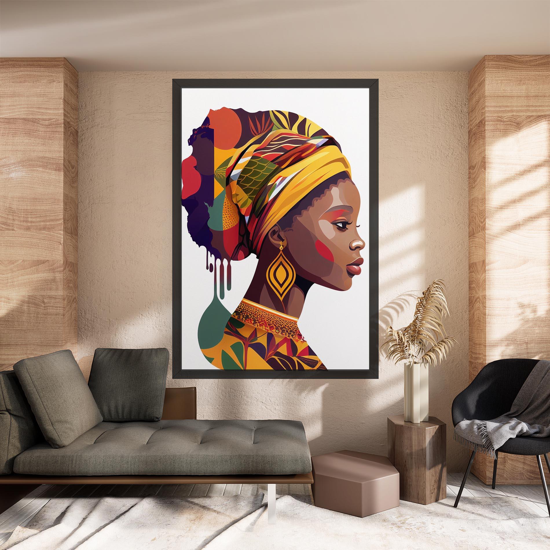 Tablou Canvas Colorful African mockup 8