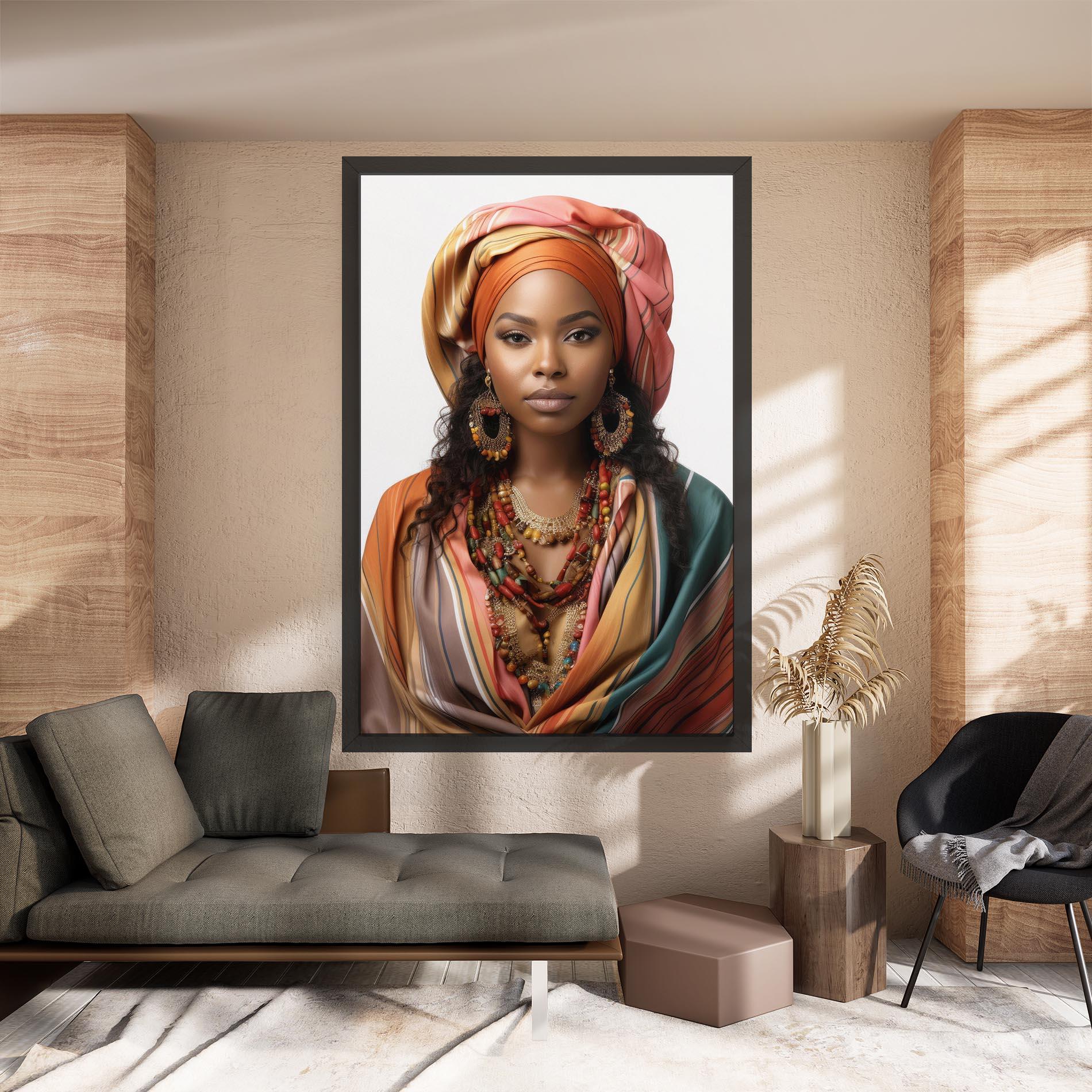 Tablou Canvas East African Woman mockup 8