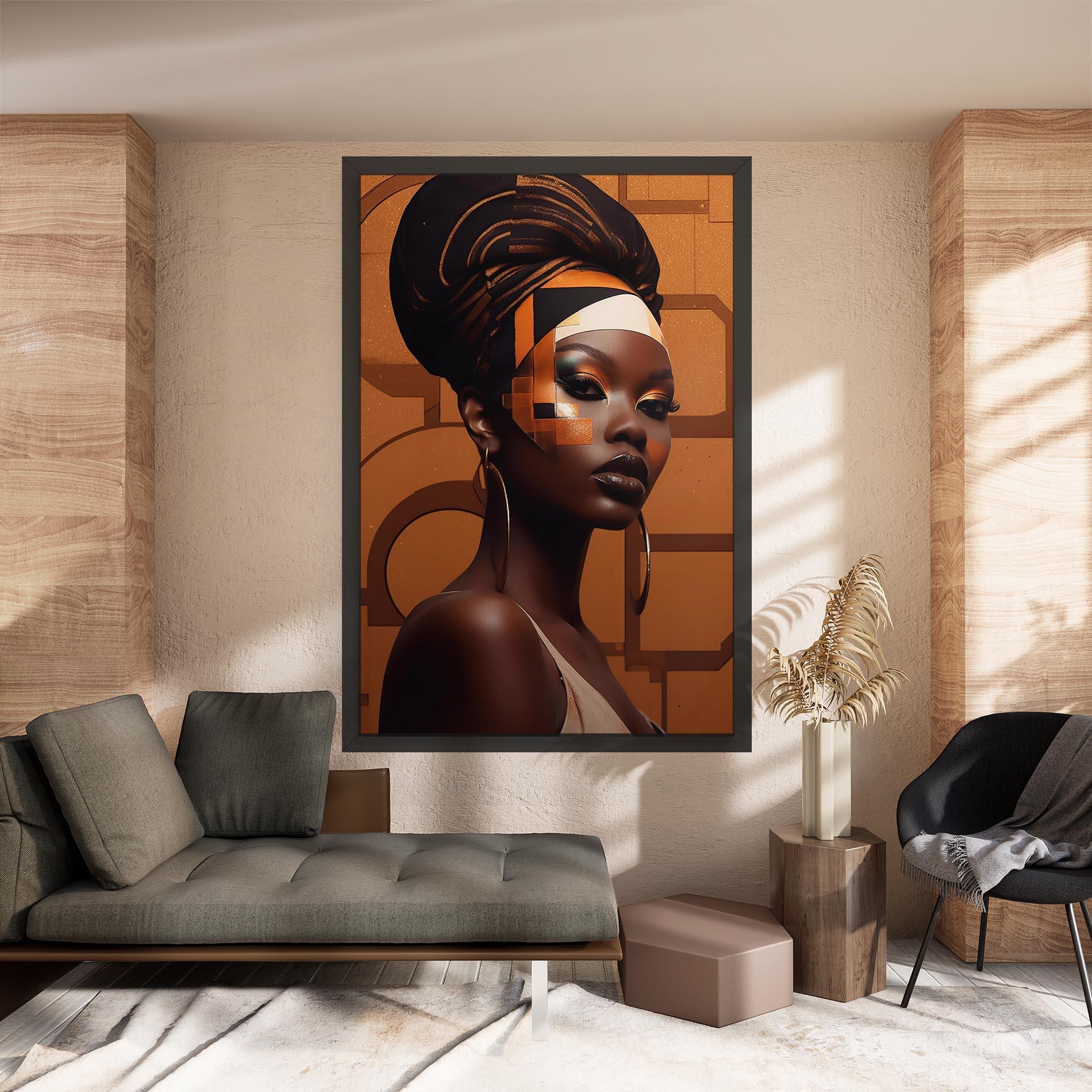 Tablou Canvas Interesting African Makeup mockup 8