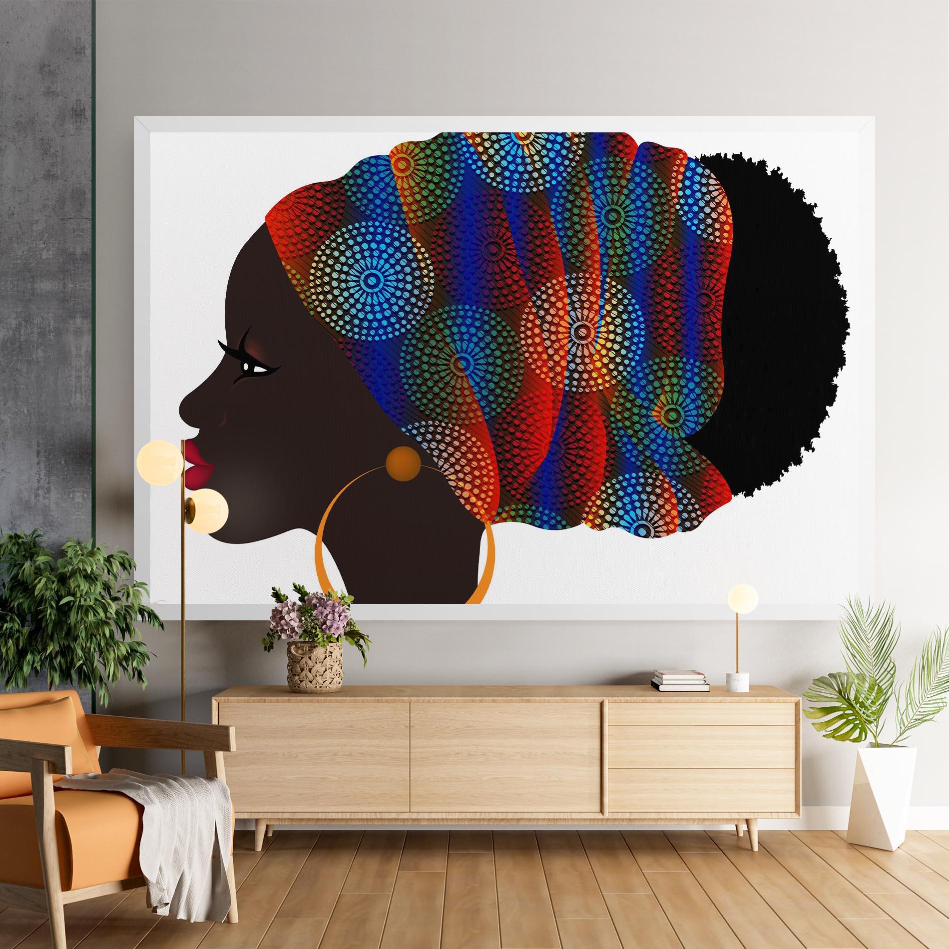 Tablou Canvas Afro Hairstyle mockup 9
