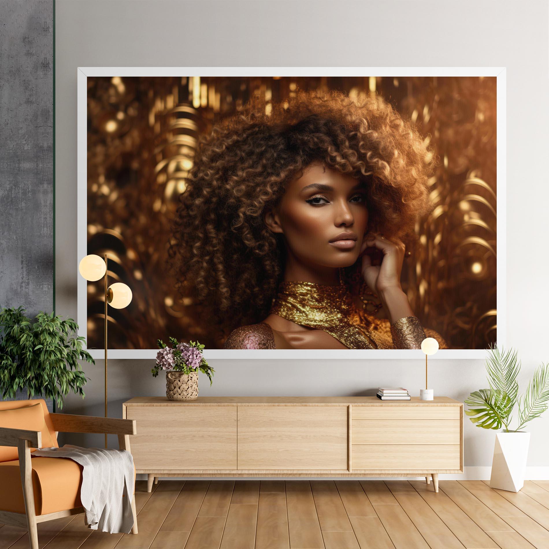 Tablou Canvas Radiant Bronze Goddess mockup 9