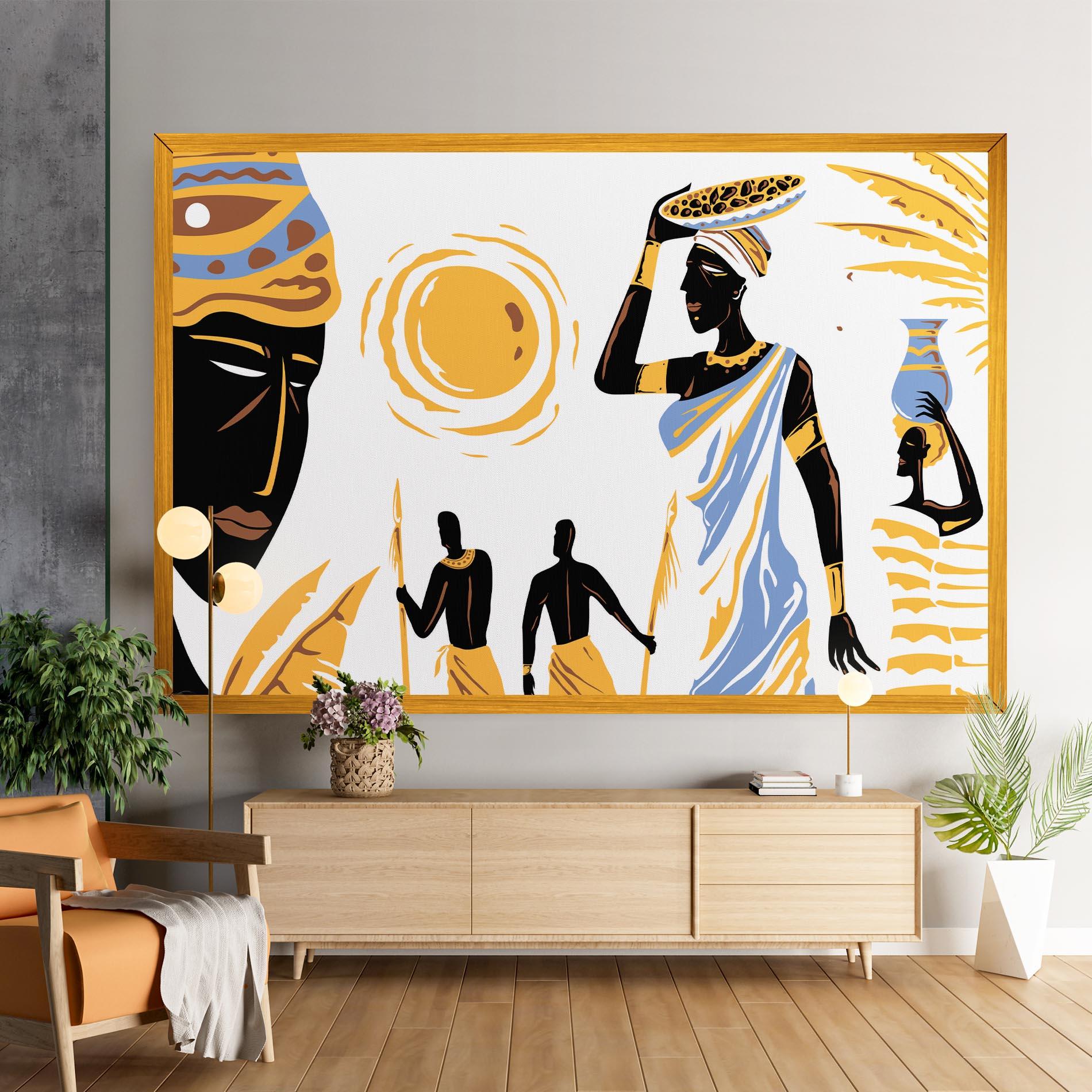 Tablou Canvas African Drawing mockup 9