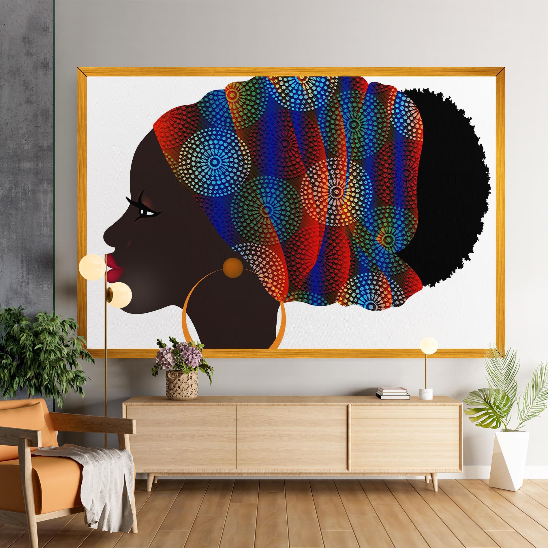 Tablou Canvas Afro Hairstyle mockup 9