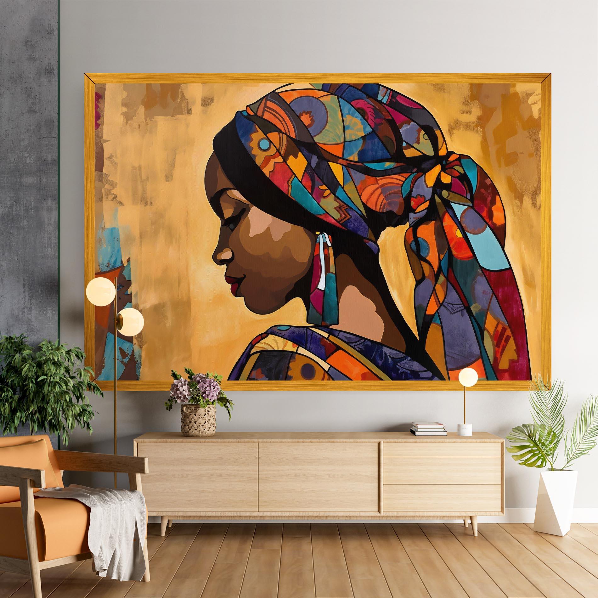 Tablou Canvas Headscarf Pretty Woman mockup 9